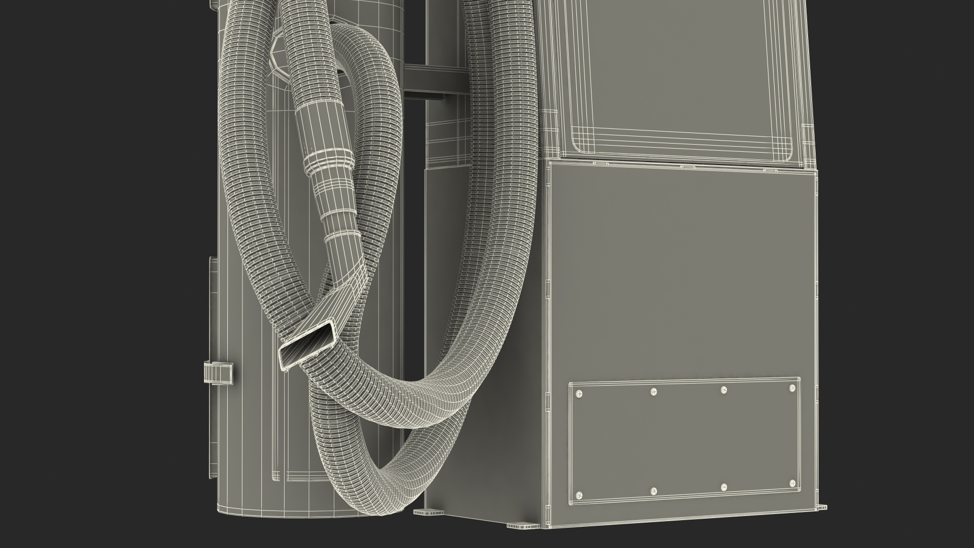 3D model Tire Air Station and Vacuum Cleaner