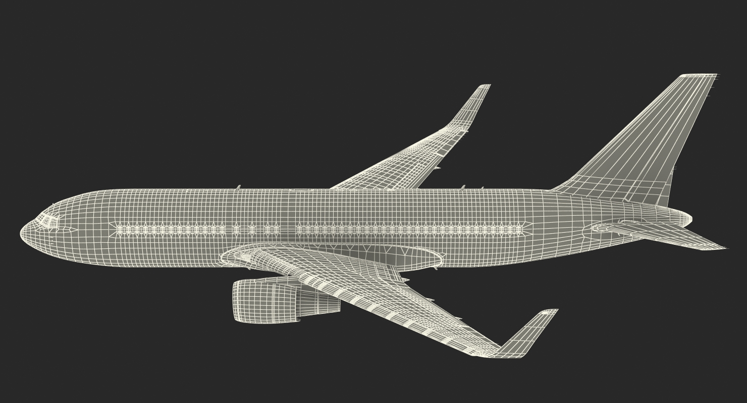 3D Boeing 767 200ER Generic Rigged