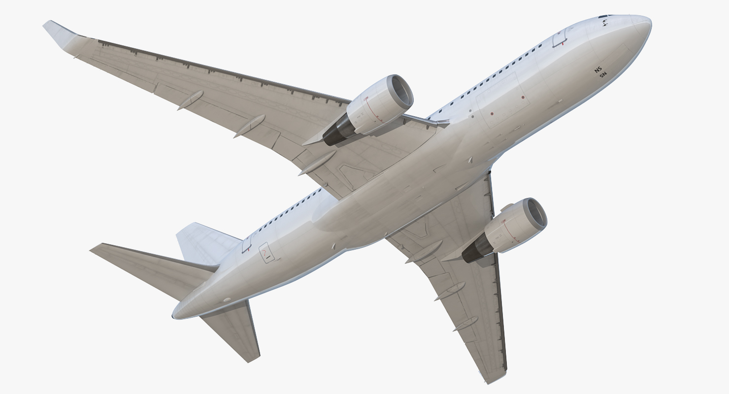 3D Boeing 767 200ER Generic Rigged