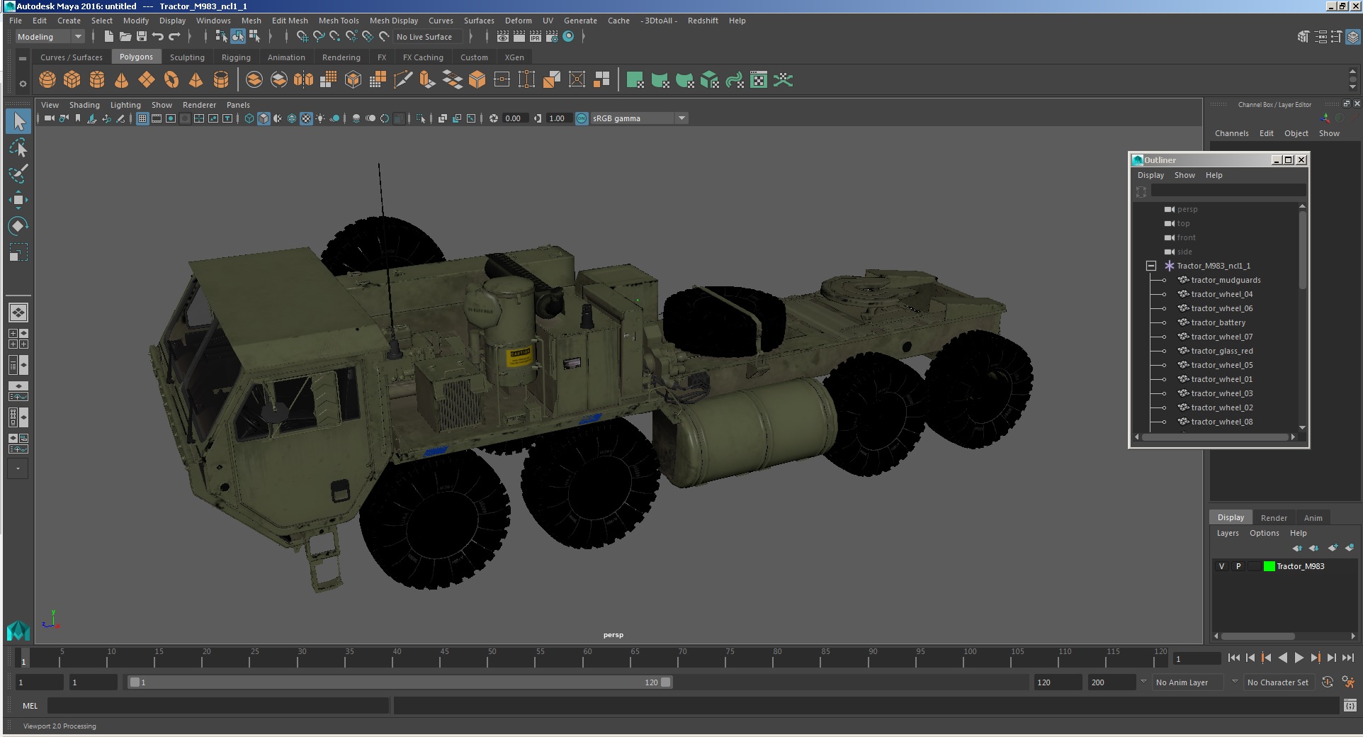 Tractor M983 3D