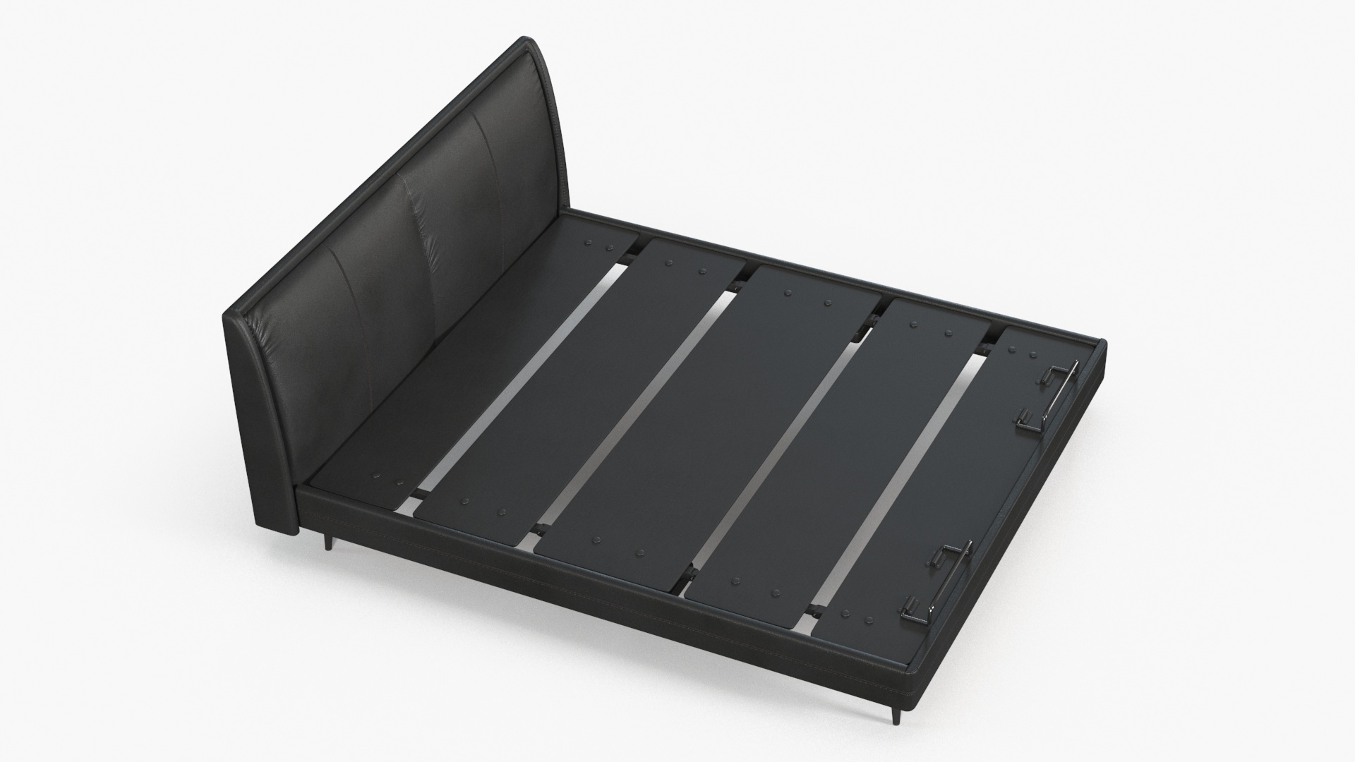 Smart Electric Bed Black 3D model