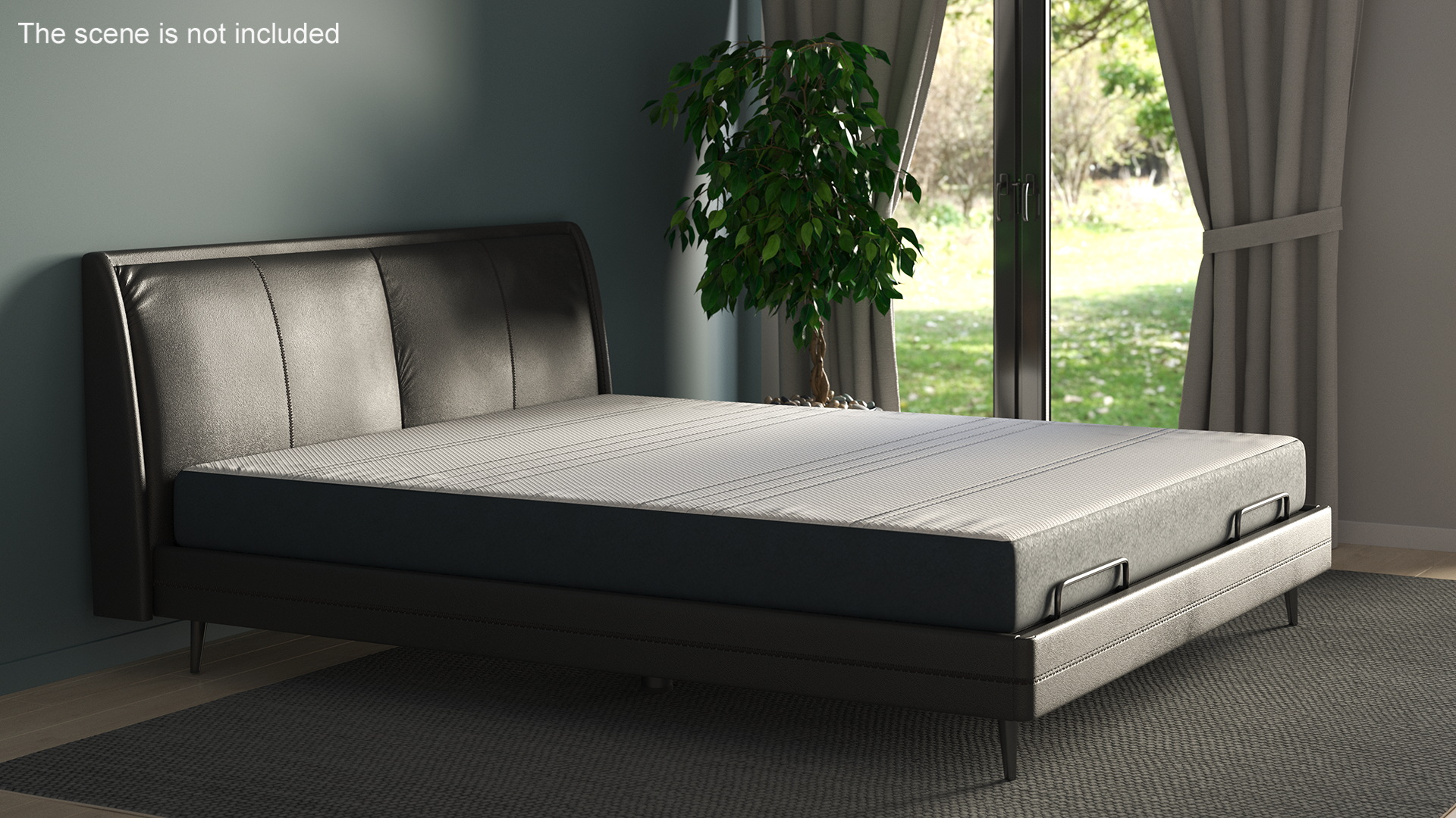 Smart Electric Bed Black 3D model