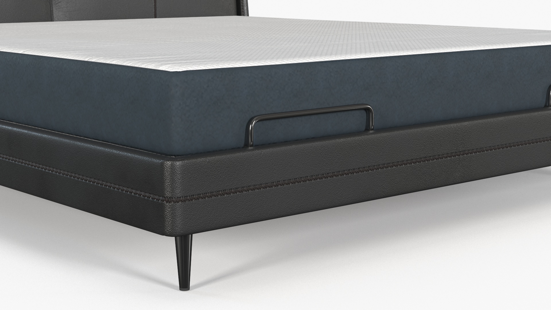 Smart Electric Bed Black 3D model