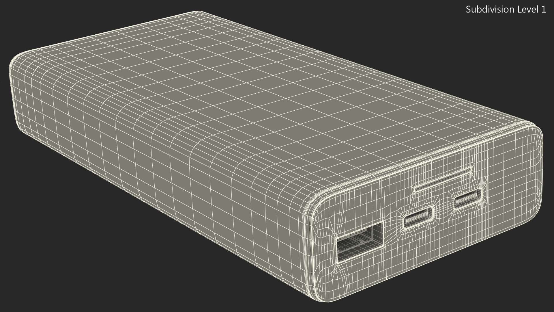 3D Fast Charging Power Bank 20000mAh model