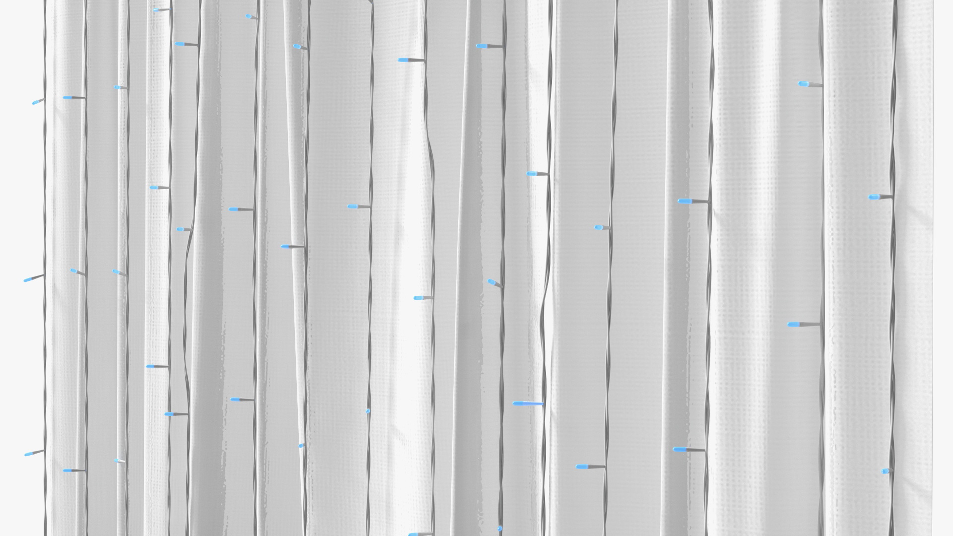 Curtain LED Garland Blue 3D model