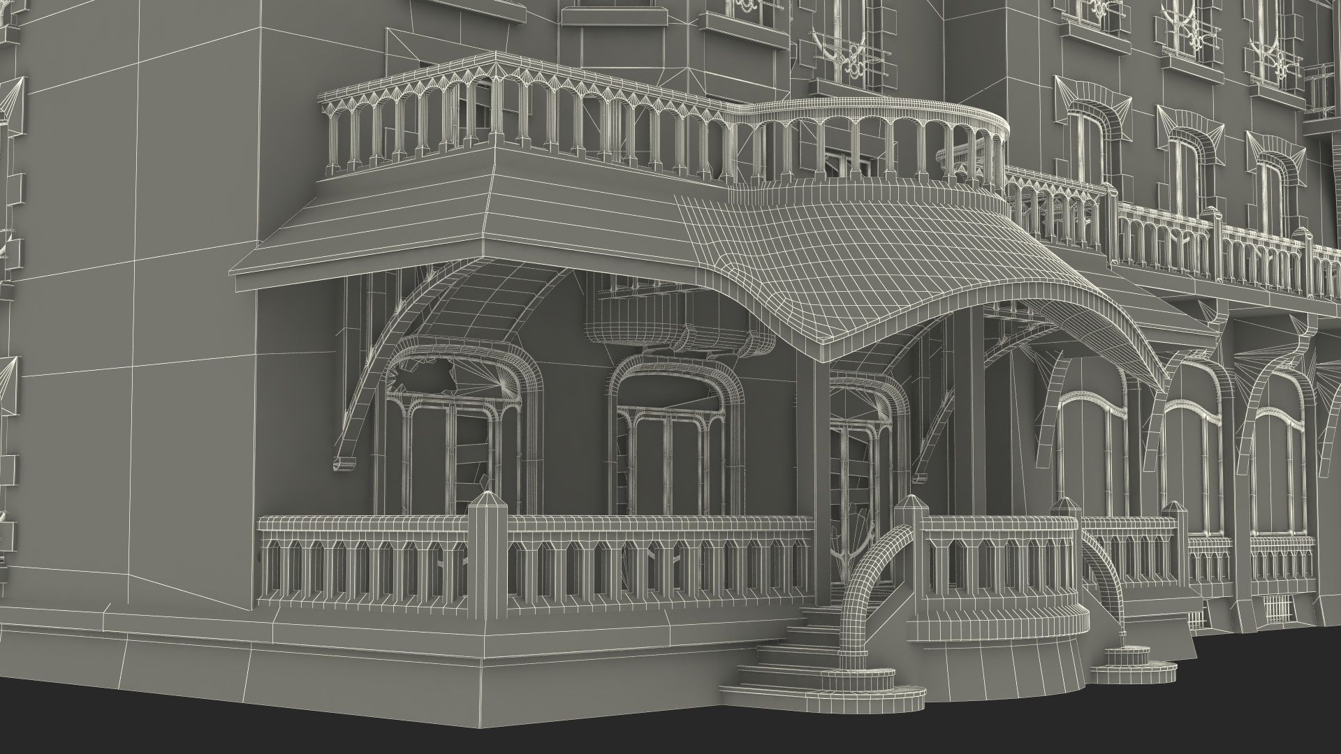 Scary Old Creepy Mansion 3D model