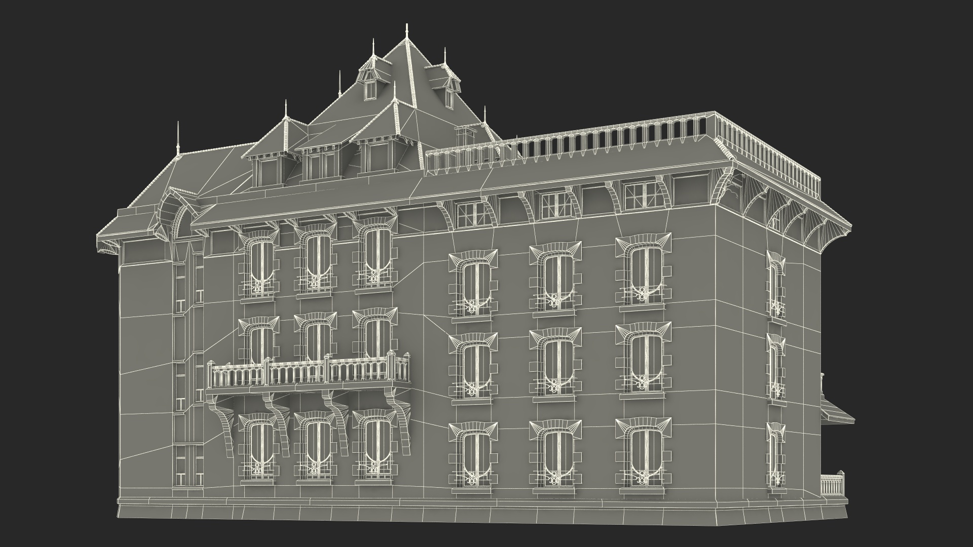 Scary Old Creepy Mansion 3D model