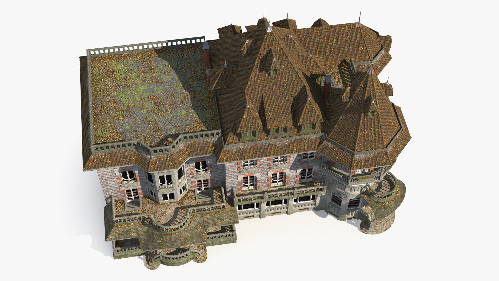 Scary Old Creepy Mansion 3D model