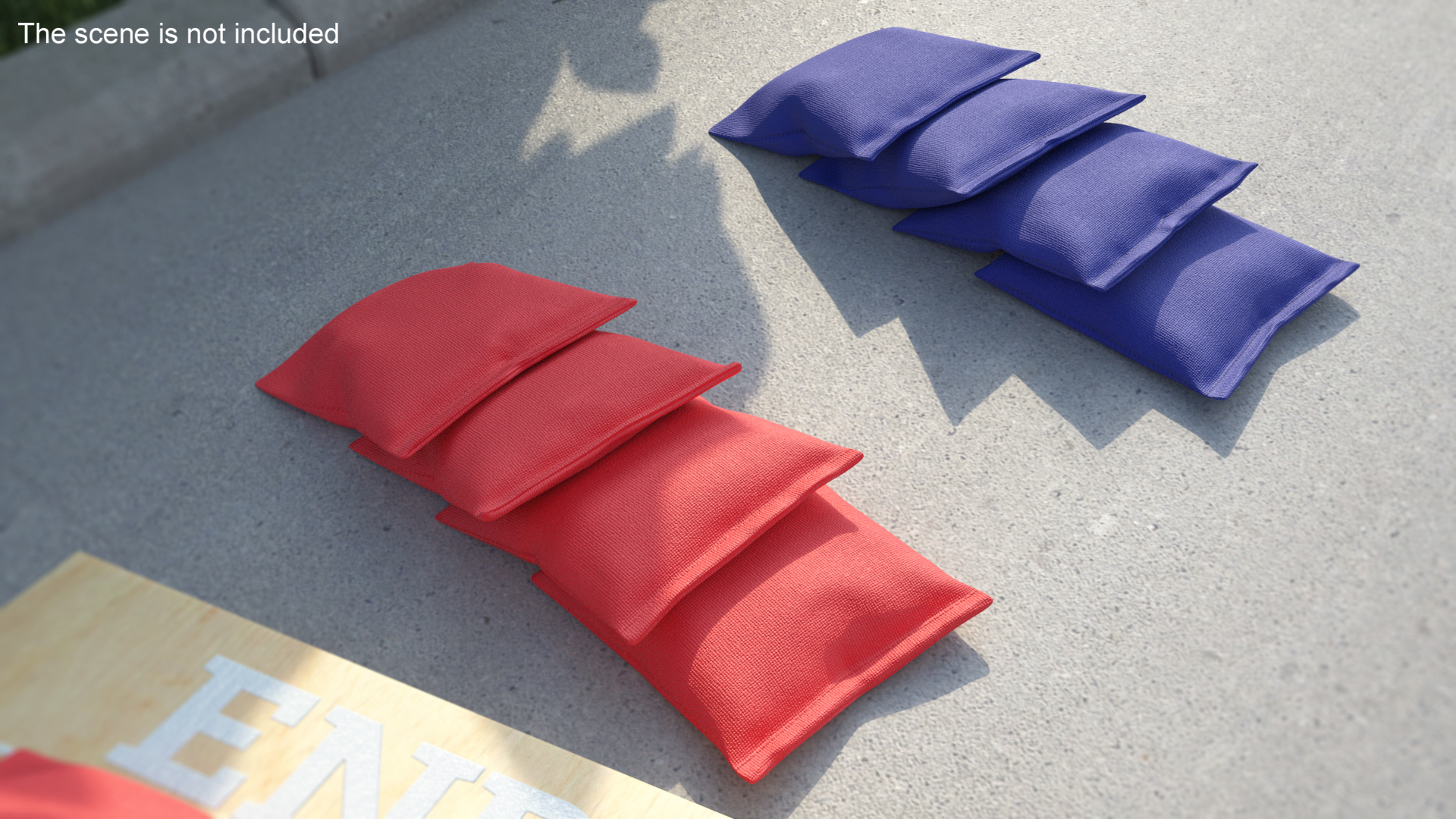 Toss Bean Bags for Cornhole Game 3D