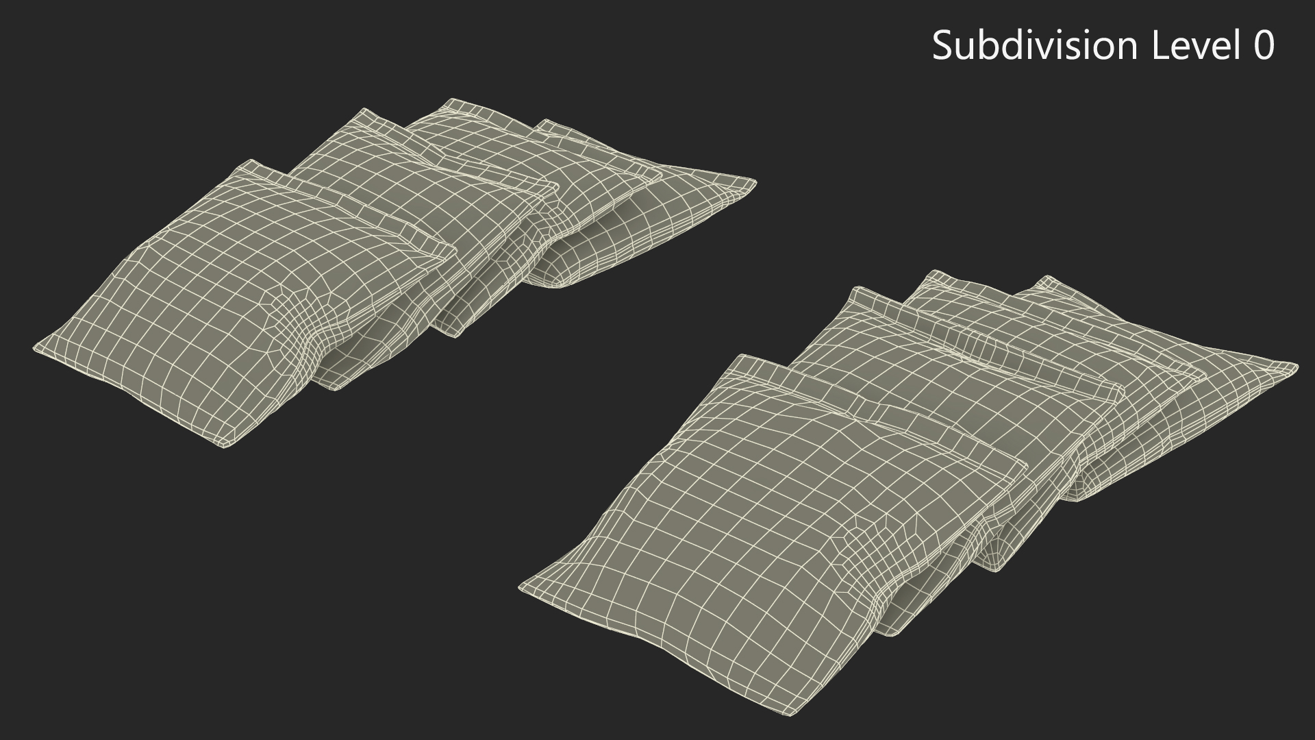 Toss Bean Bags for Cornhole Game 3D