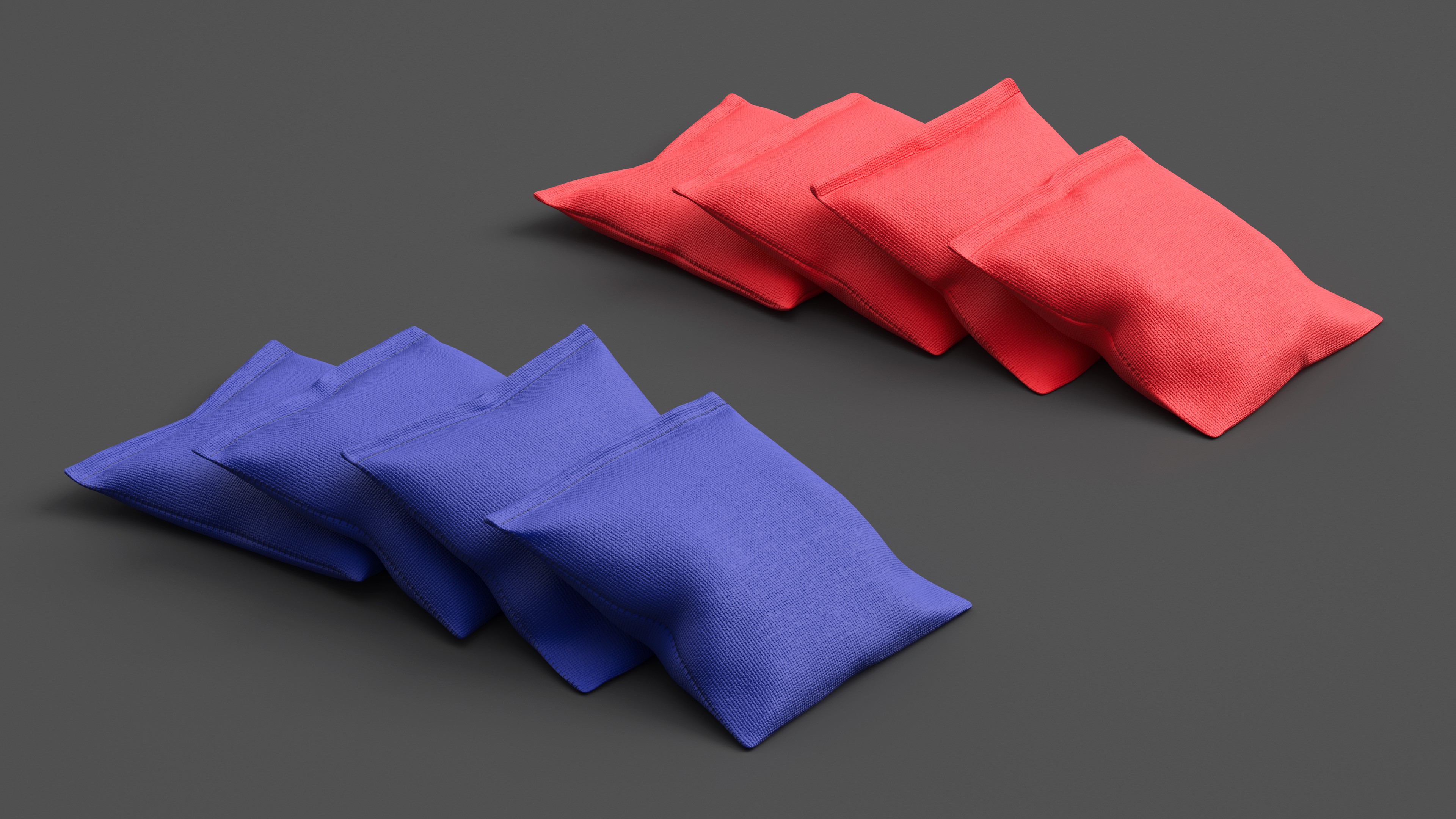 Toss Bean Bags for Cornhole Game 3D