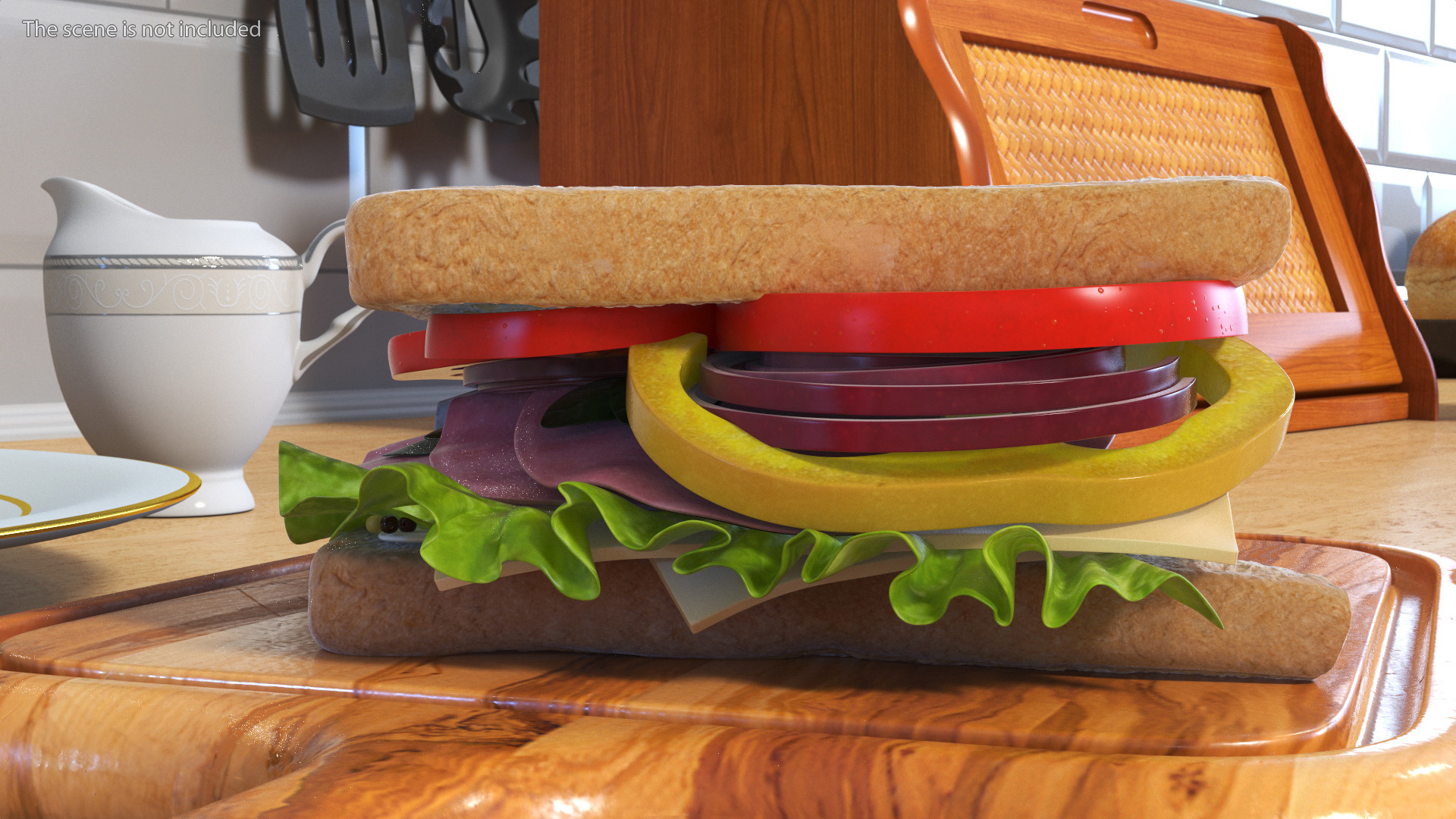 3D Handmade Triangle Sandwich