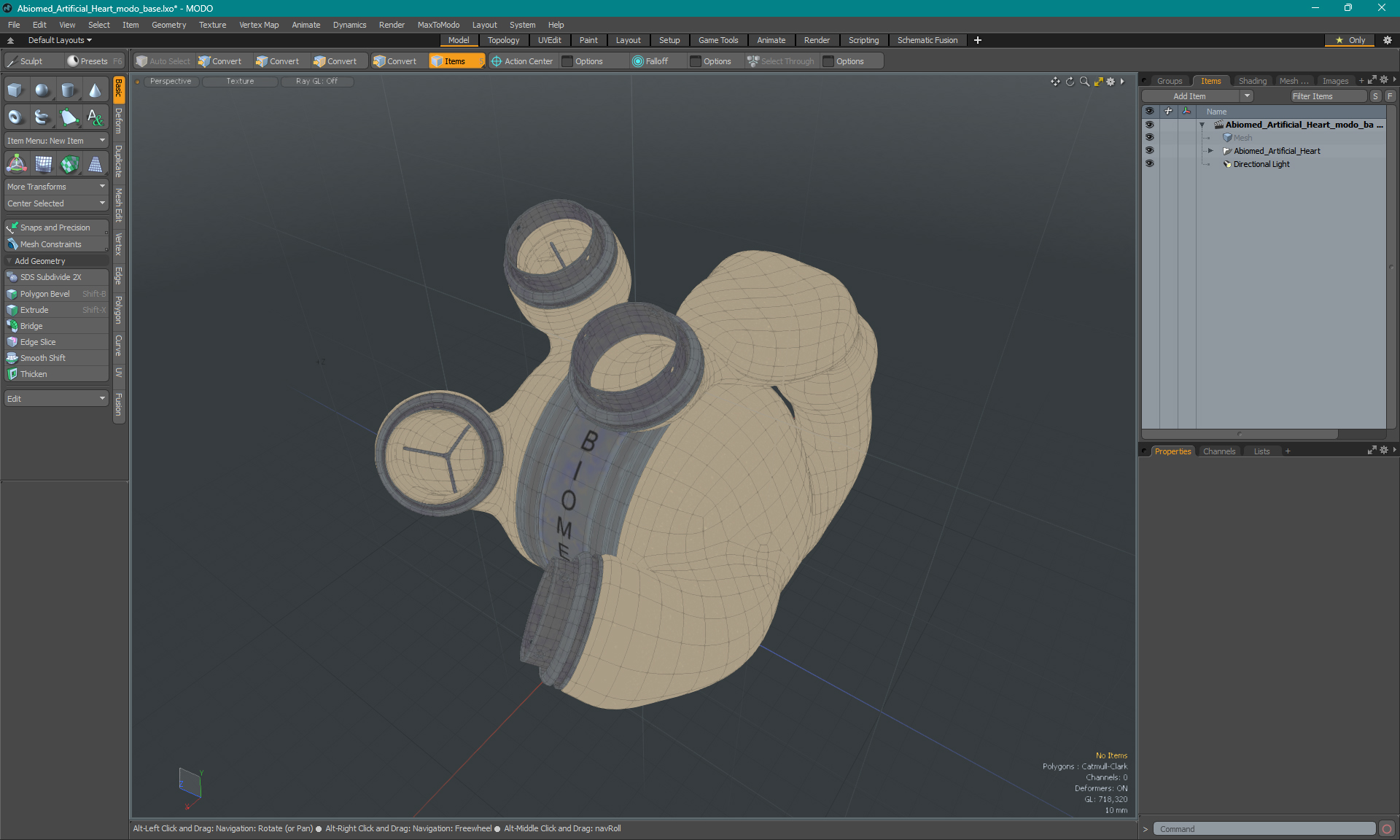 Abiomed Artificial Heart 3D model