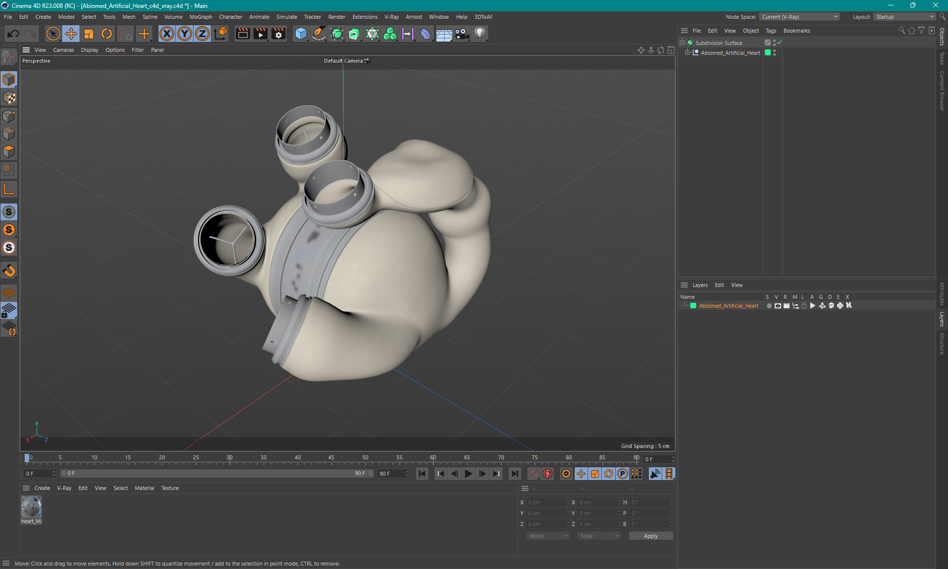 Abiomed Artificial Heart 3D model