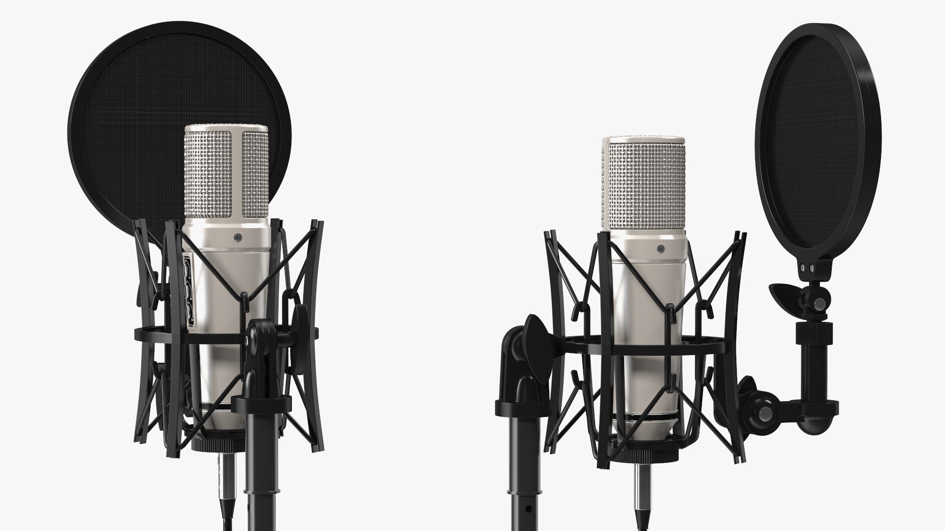 3D Studio Condenser Microphone with Stand and Pop Filter model