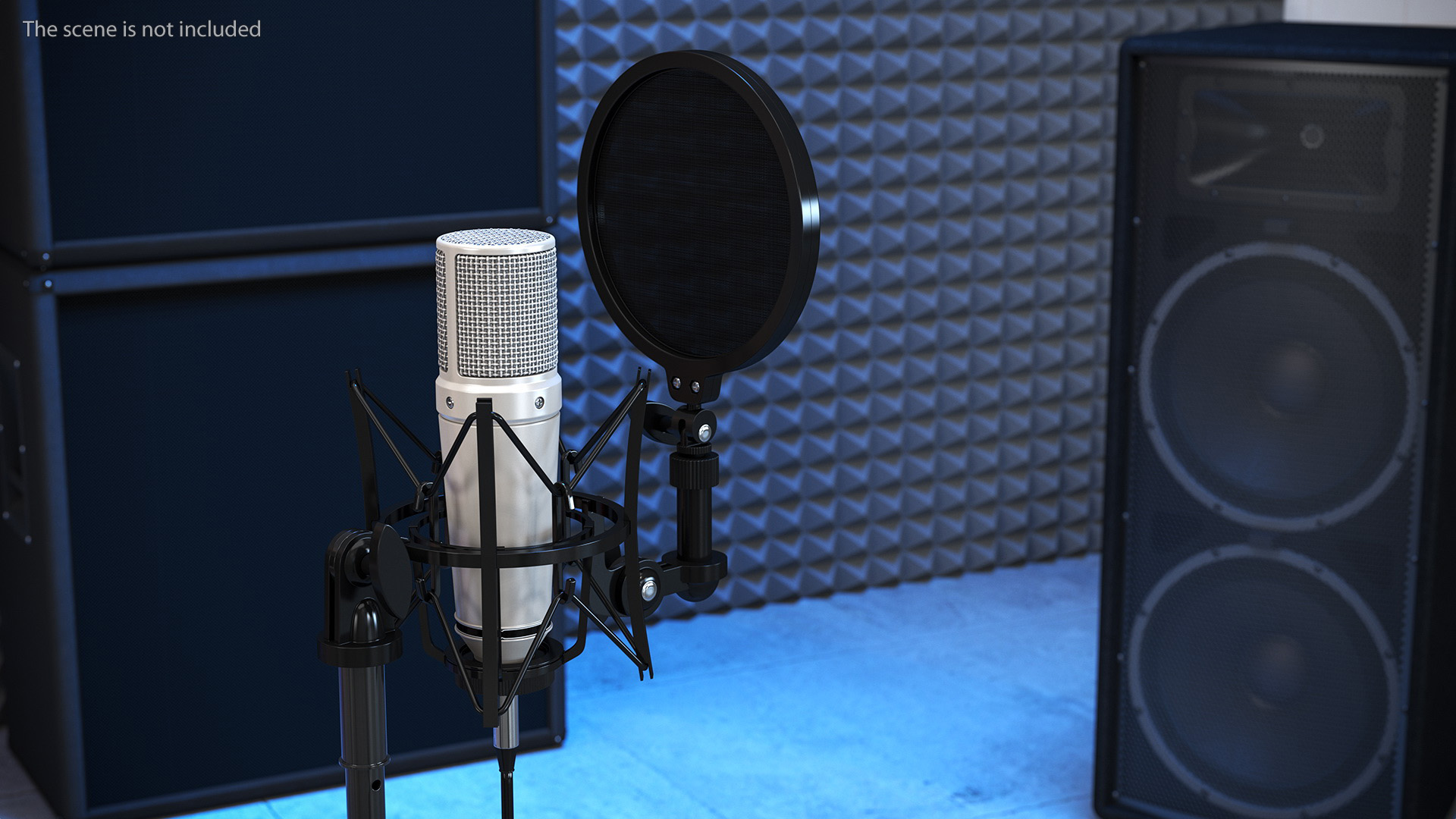 3D Studio Condenser Microphone with Stand and Pop Filter model