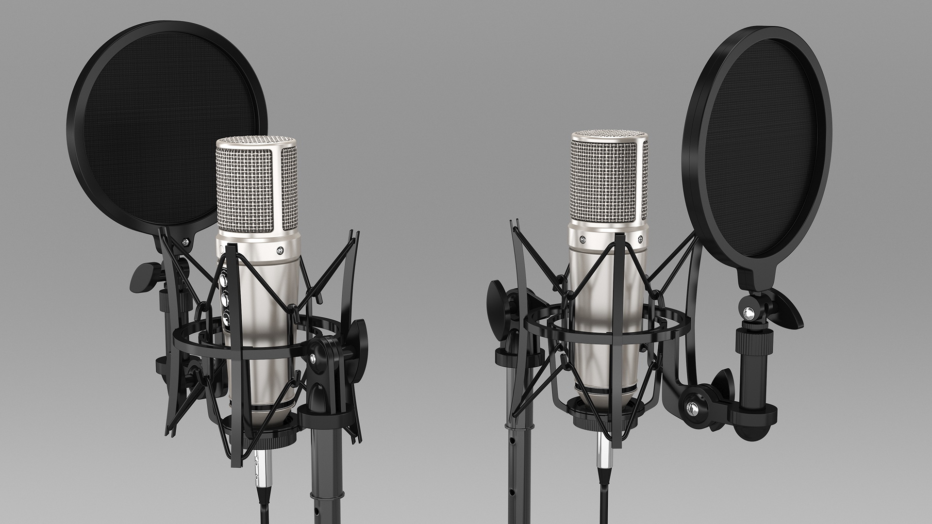 3D Studio Condenser Microphone with Stand and Pop Filter model