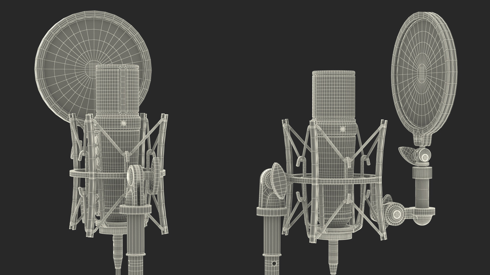 3D Studio Condenser Microphone with Stand and Pop Filter model