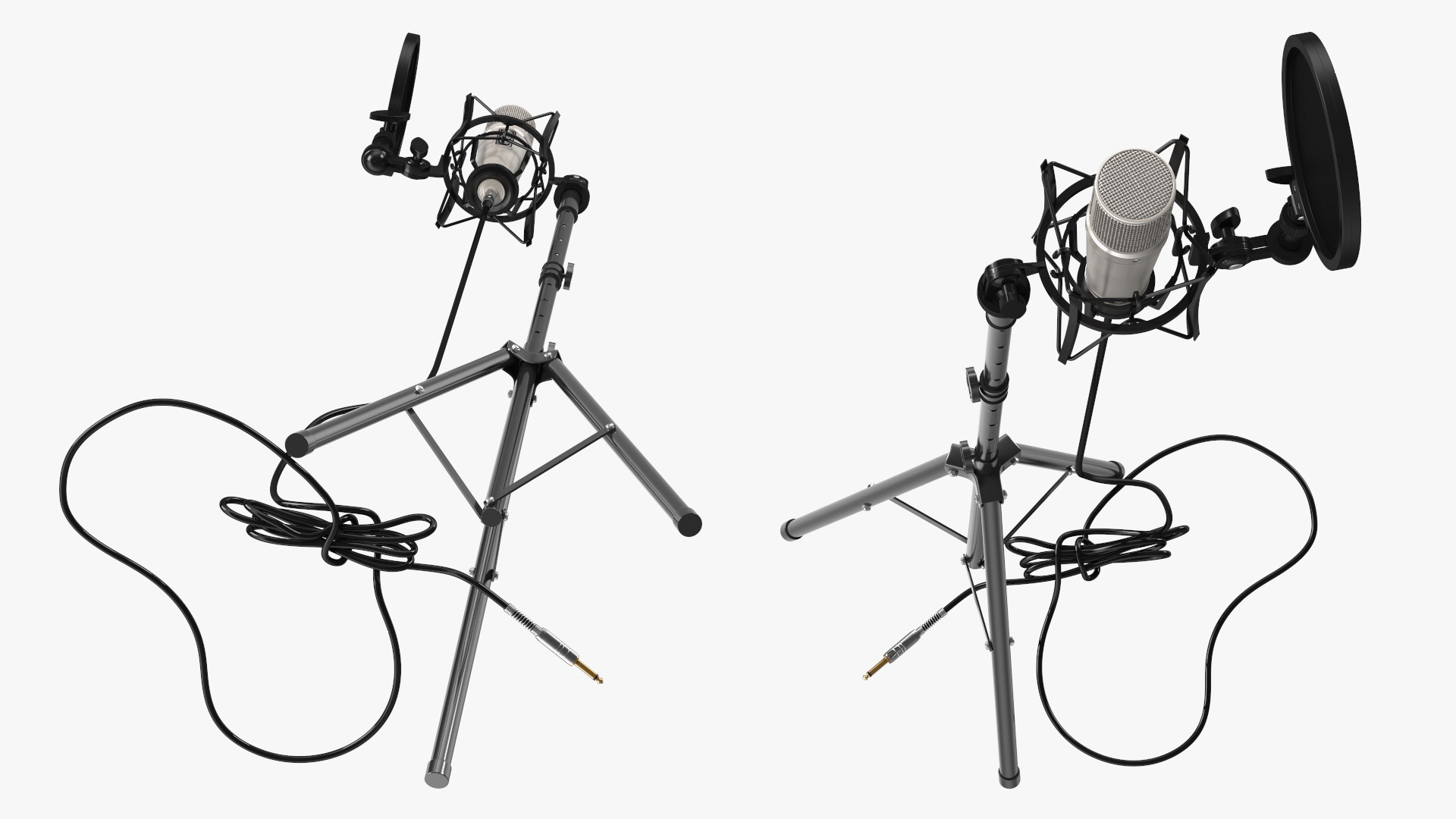 3D Studio Condenser Microphone with Stand and Pop Filter model