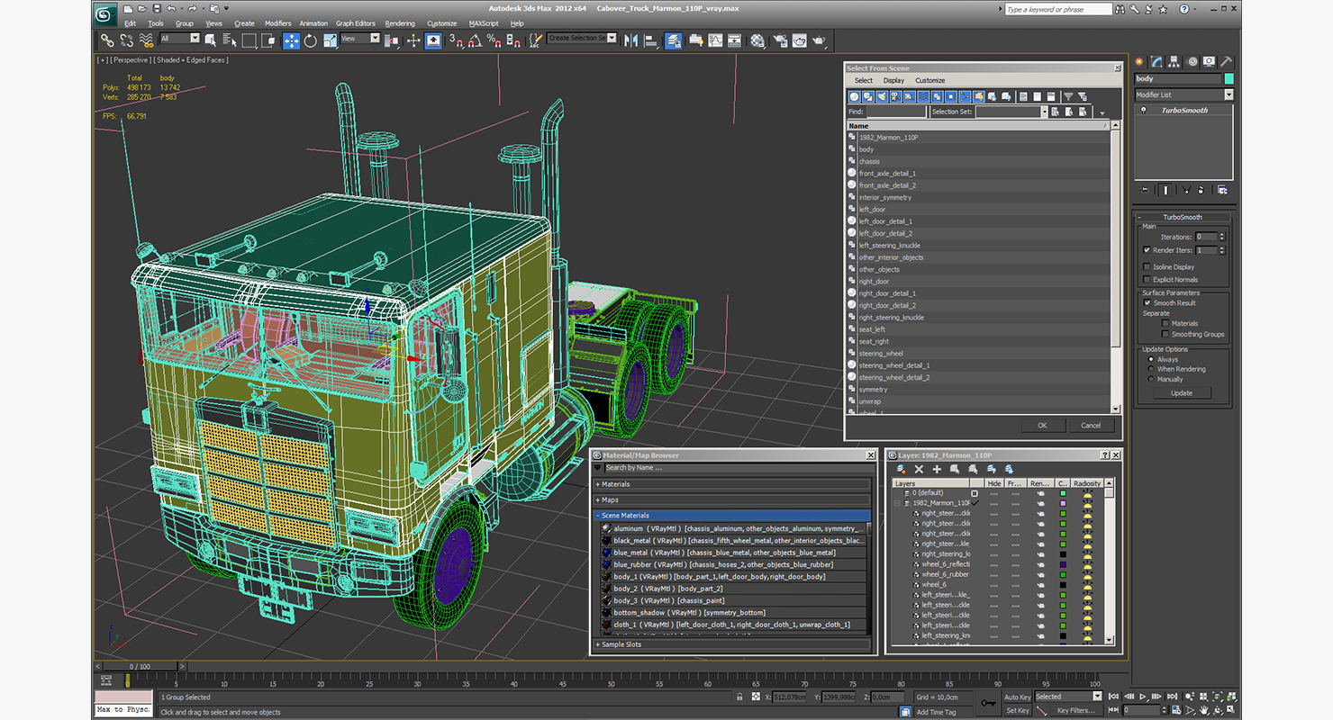 3D model Cabover Truck Marmon 110P