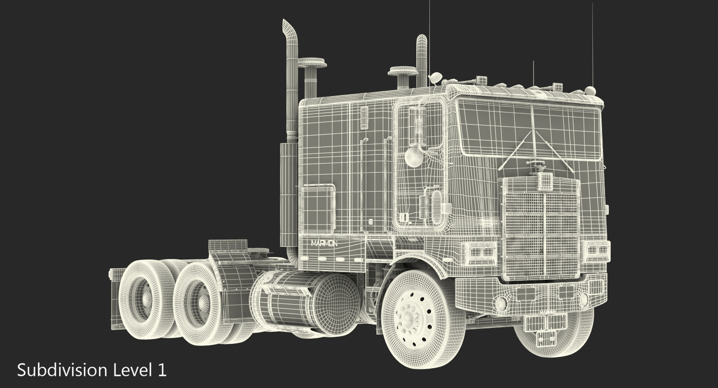 3D model Cabover Truck Marmon 110P