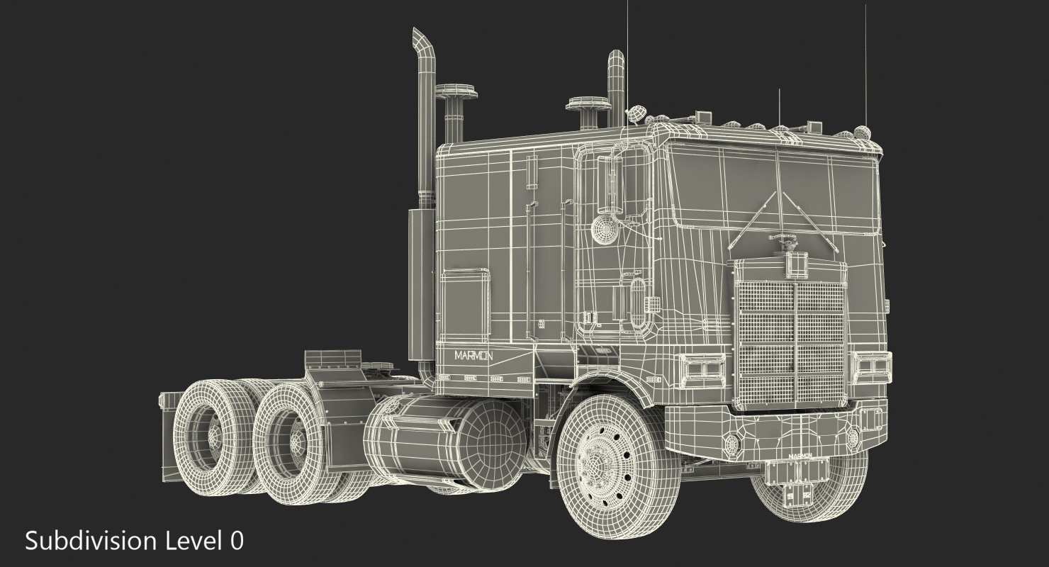 3D model Cabover Truck Marmon 110P