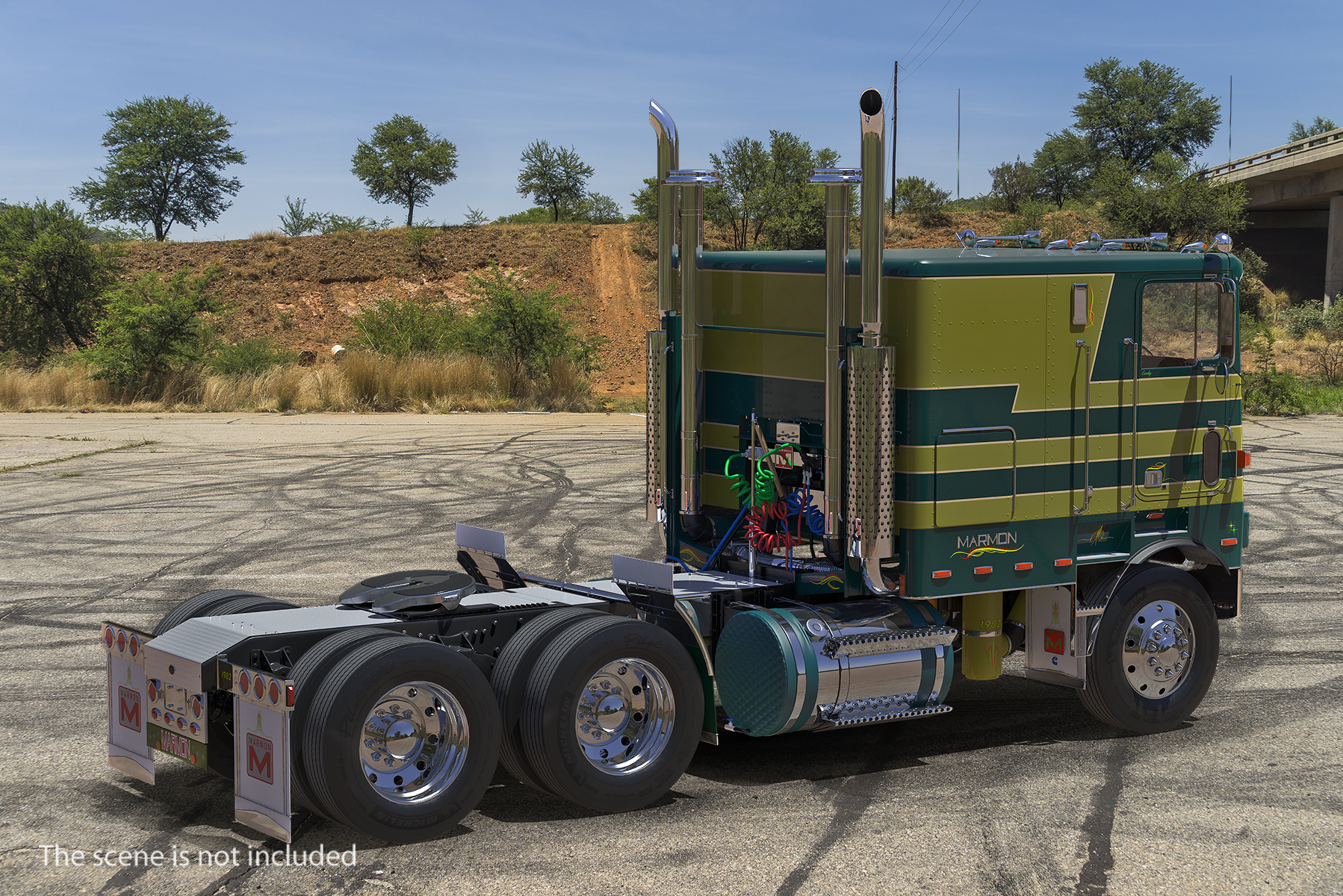 3D model Cabover Truck Marmon 110P