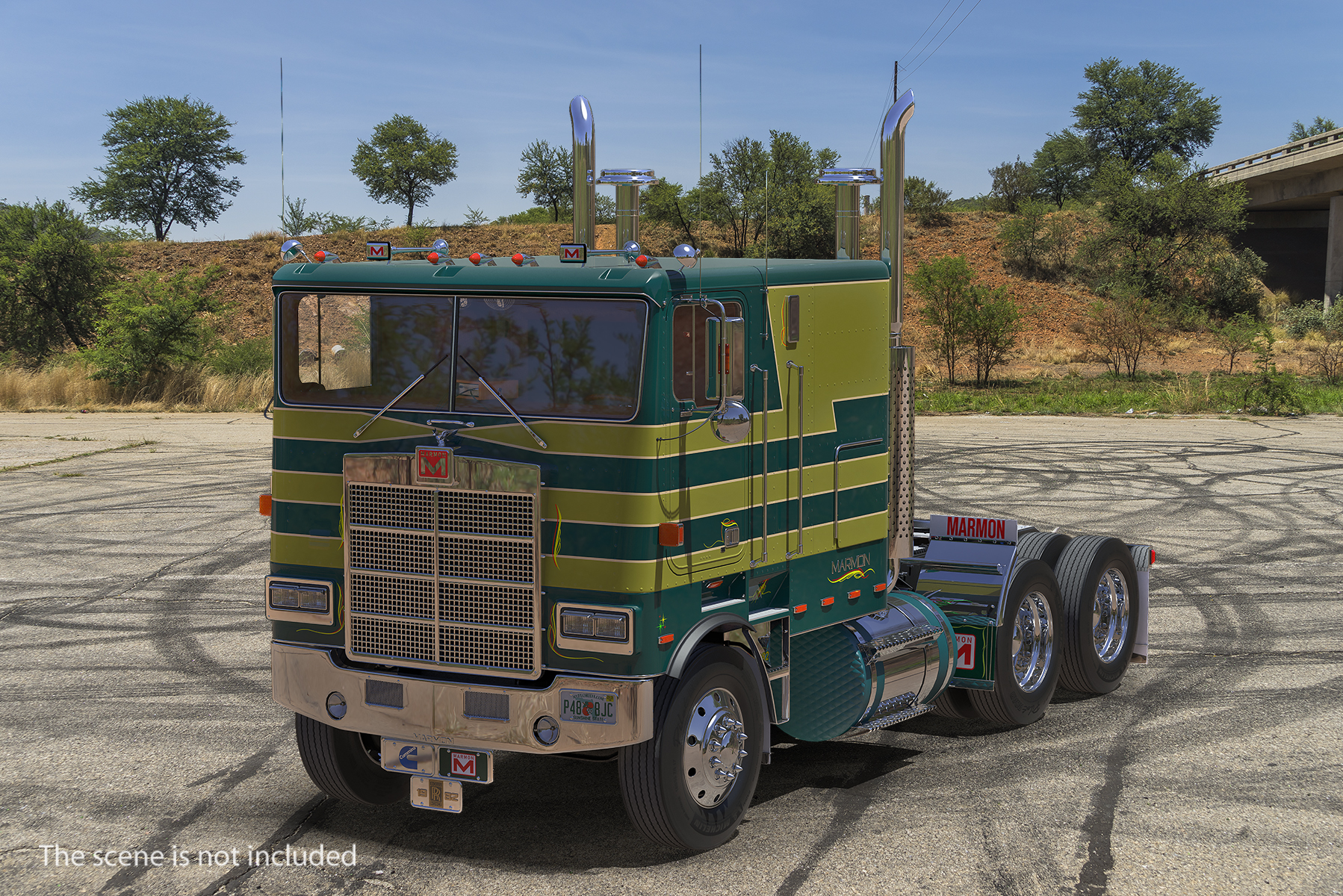 3D model Cabover Truck Marmon 110P