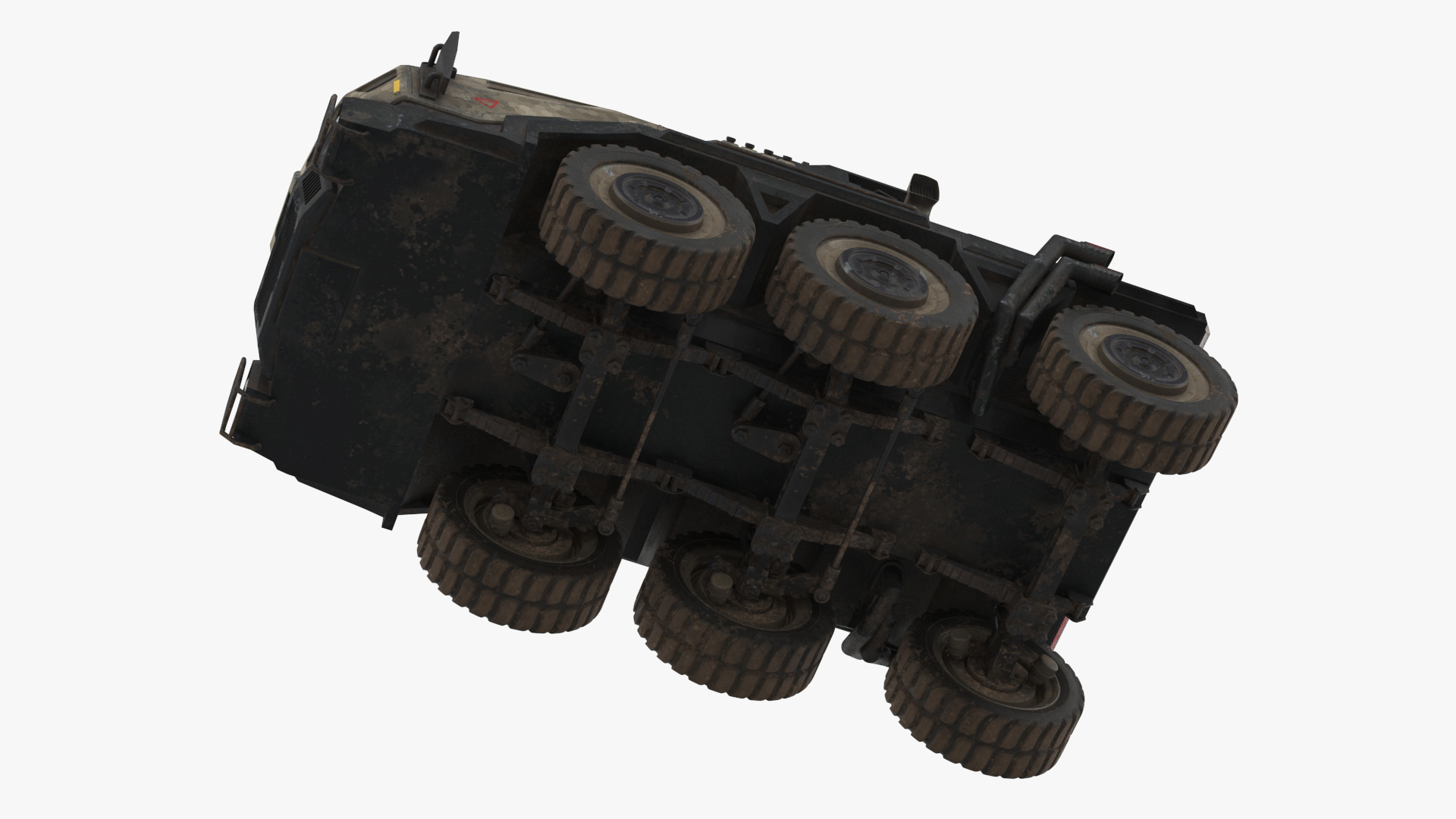 Sci Fi Military Truck Dirty 3D