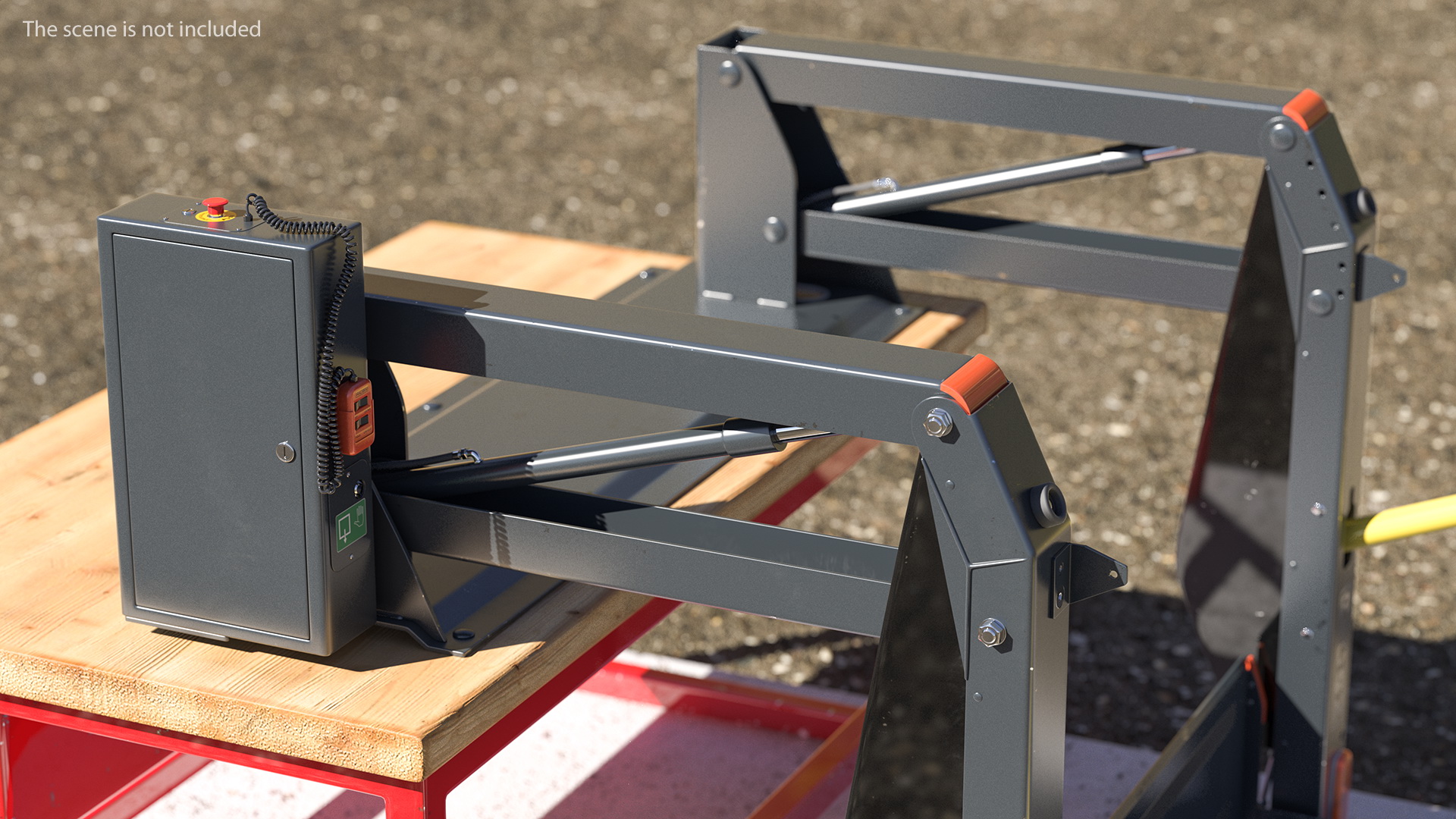 3D Ricon Linear Wheelchair Lift AL1 Panorama Rigged model