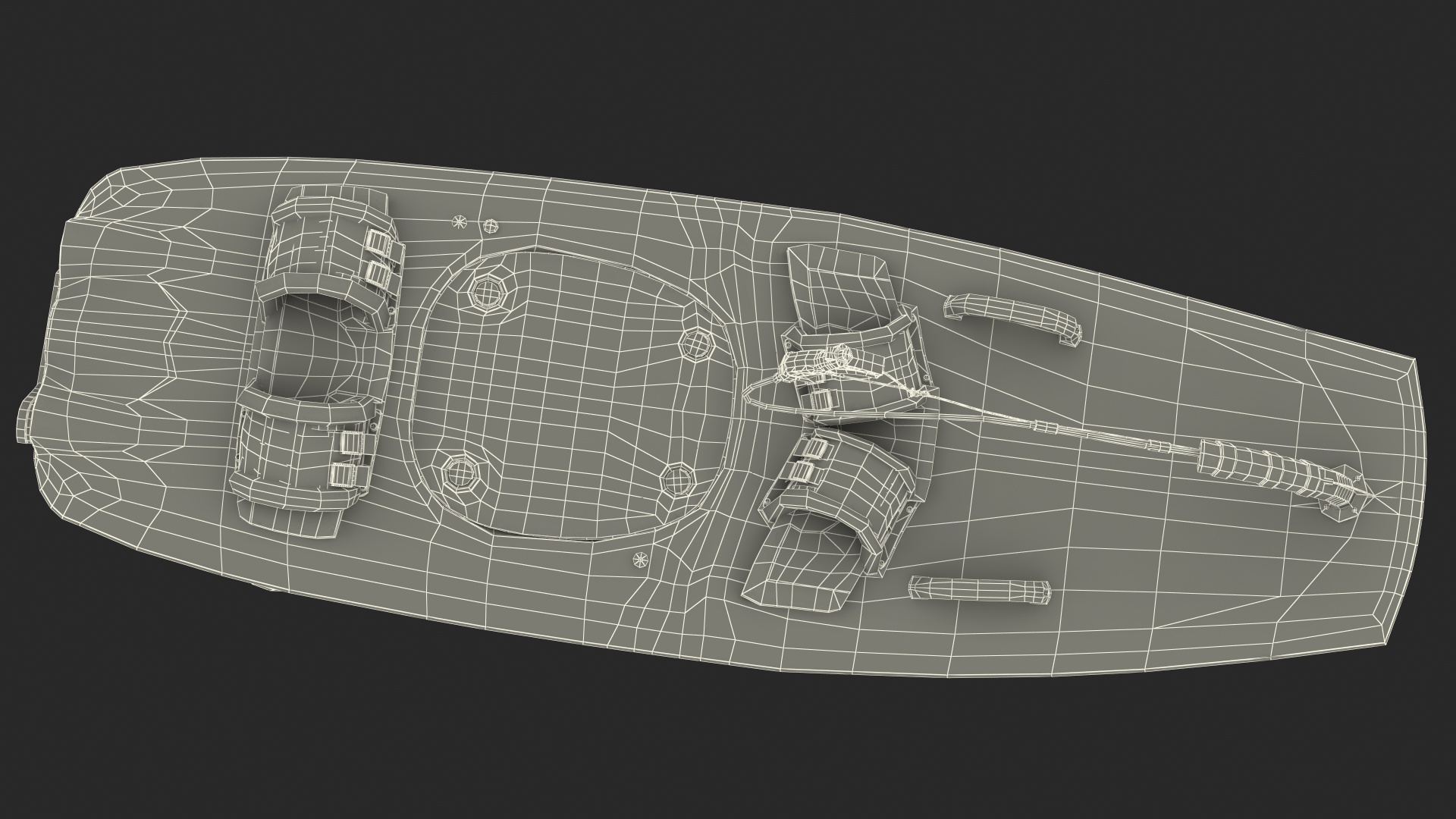 Motorised Carbon Fiber Surfboard 3D