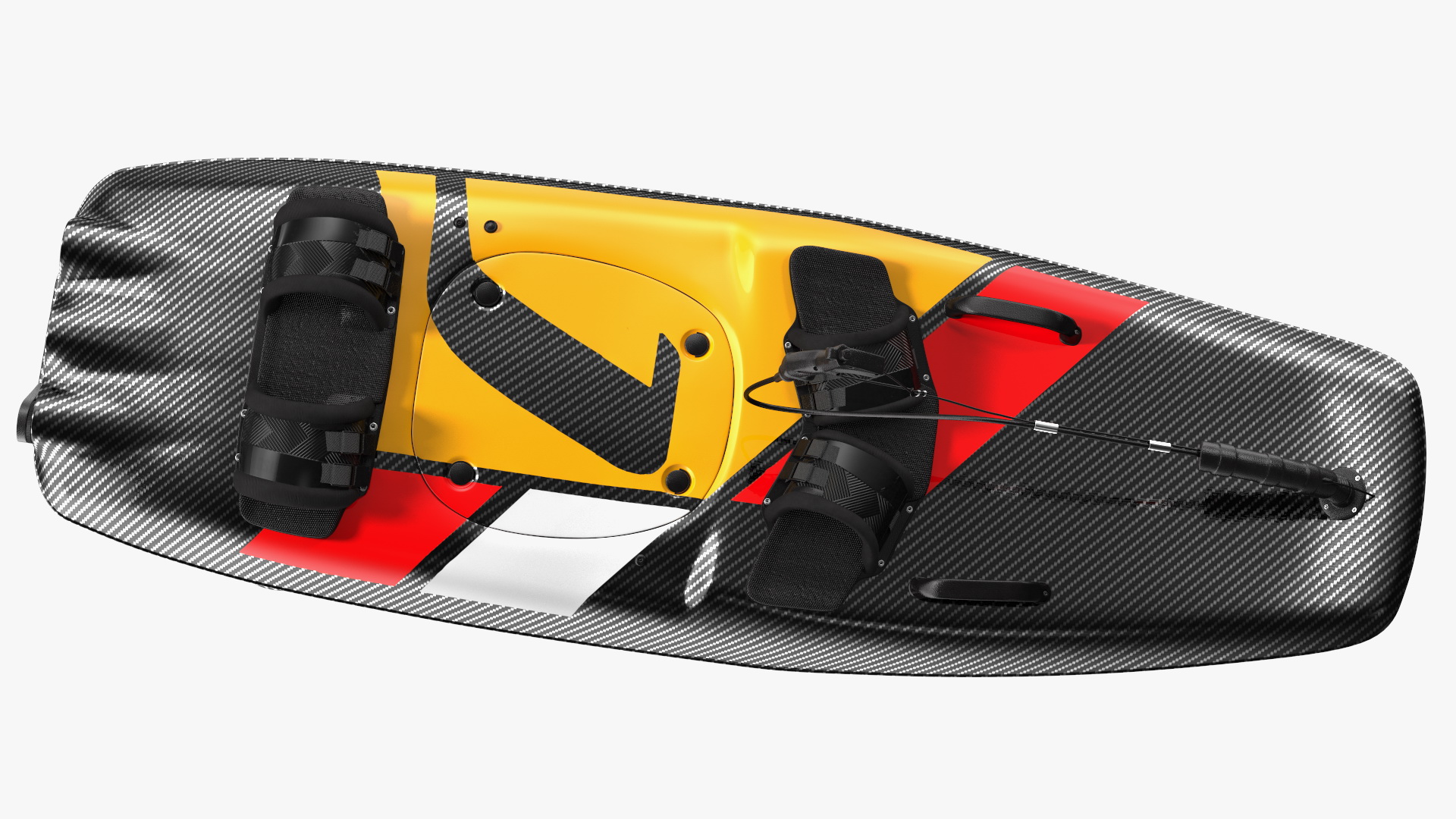 Motorised Carbon Fiber Surfboard 3D
