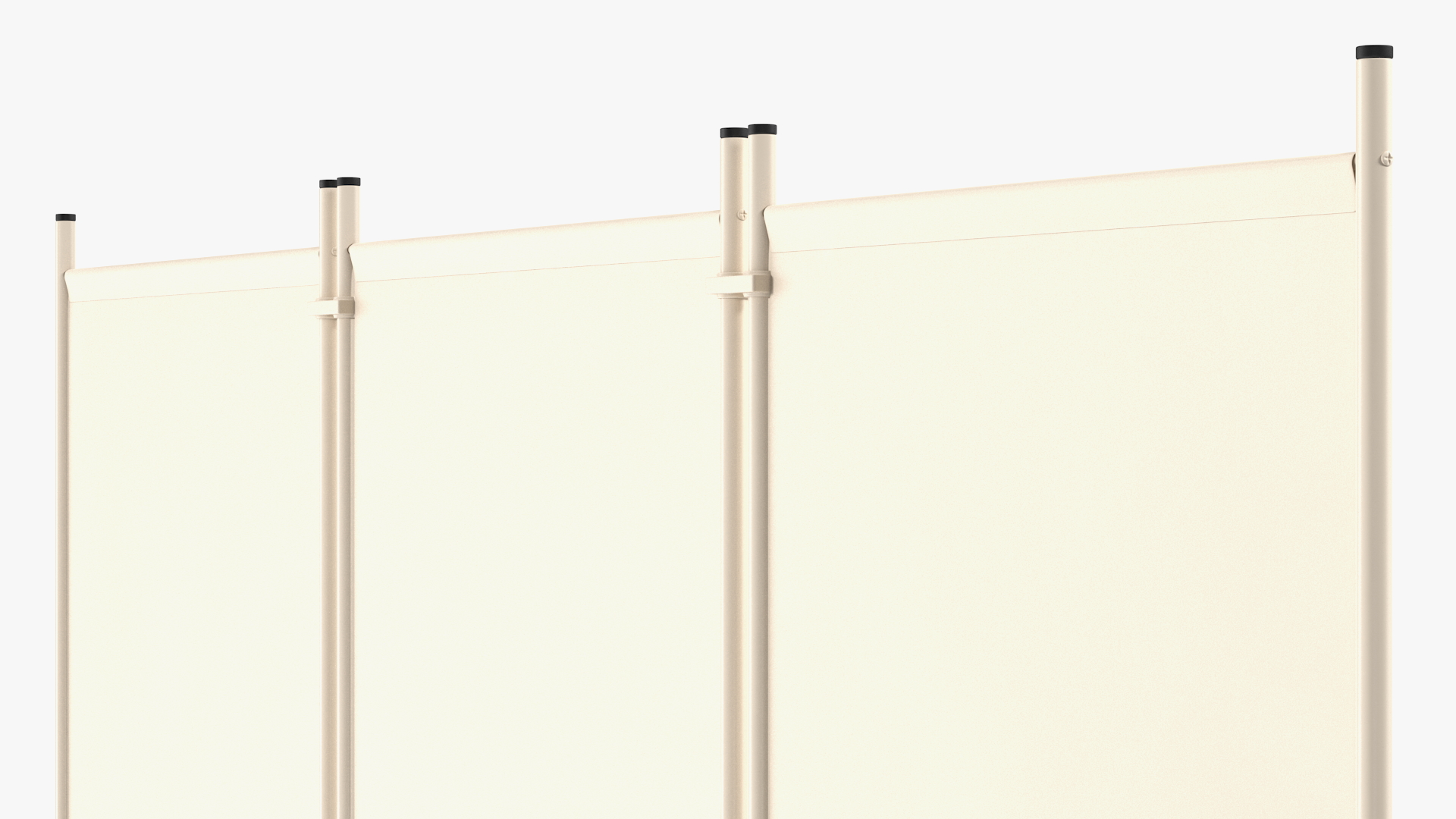 Hospital Privacy Screen Beige 3D model