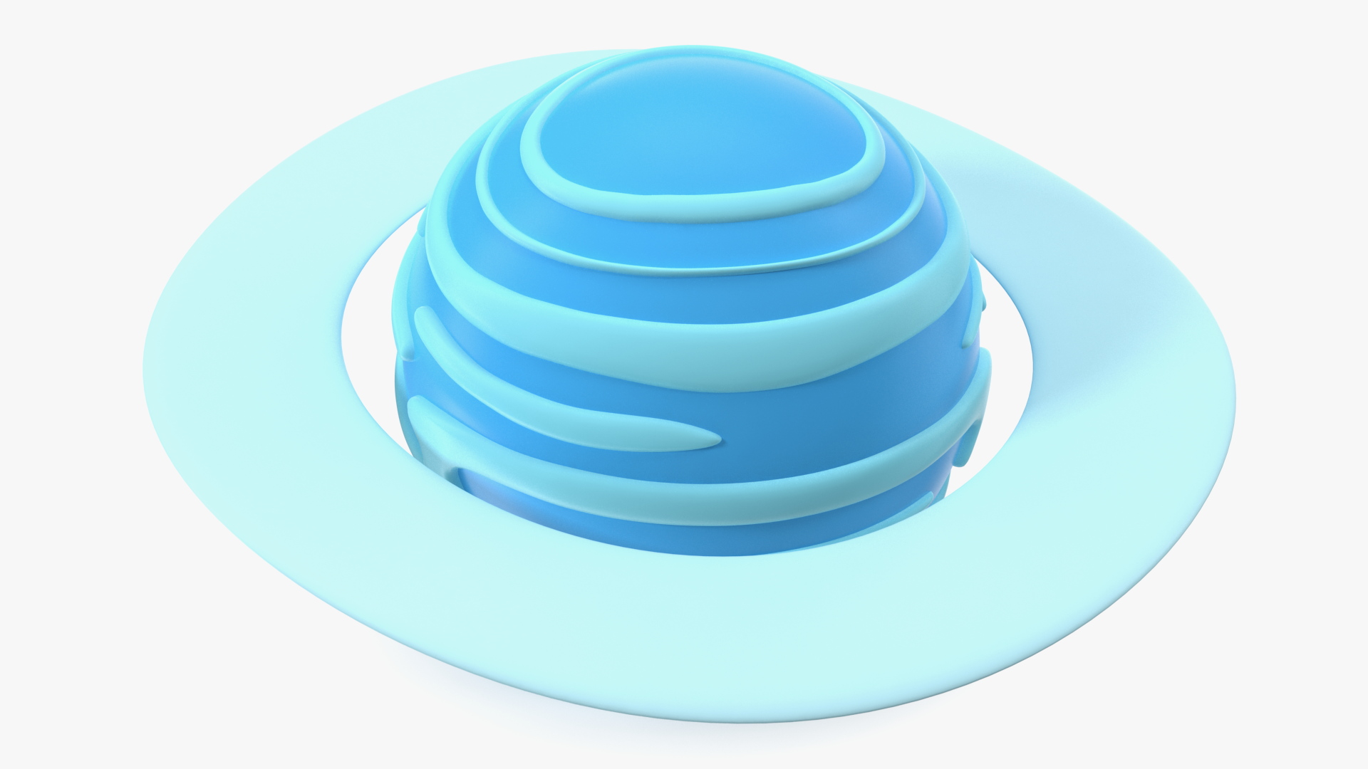 3D Cartoon Planet Uranus