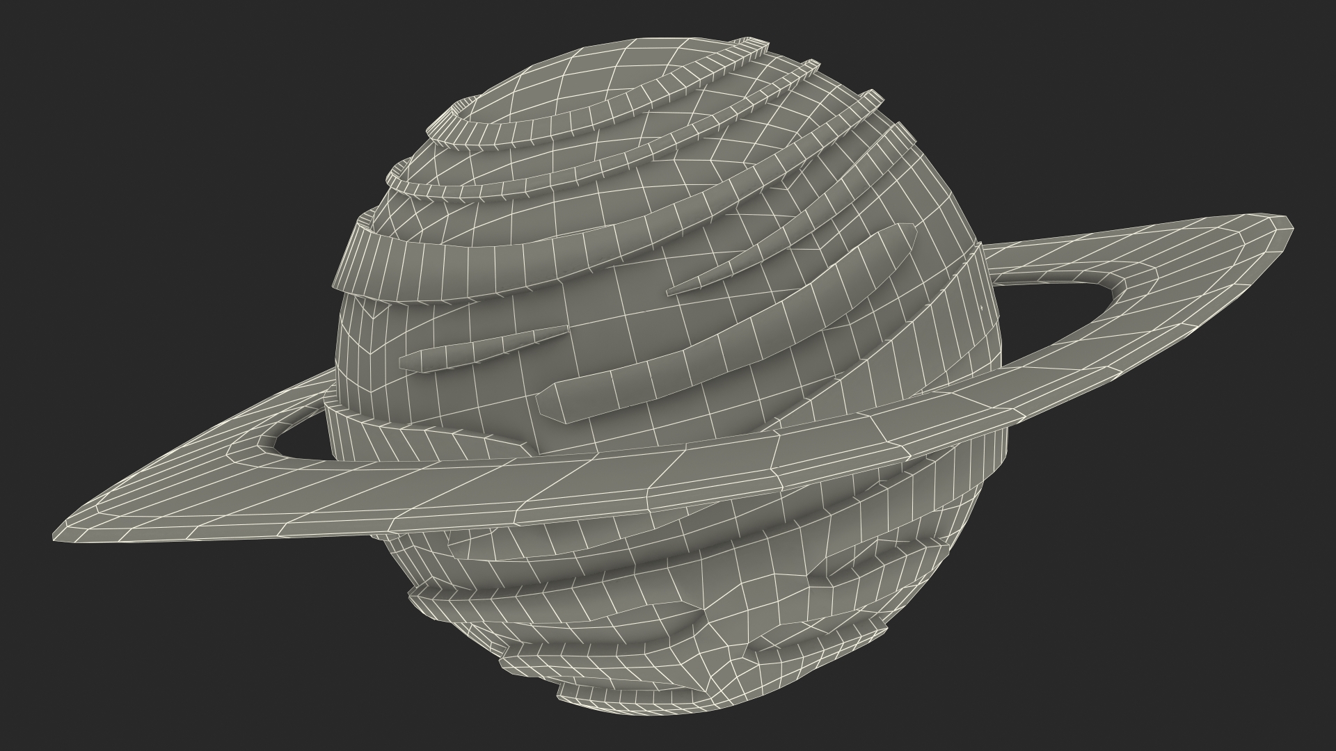 3D Cartoon Planet Uranus