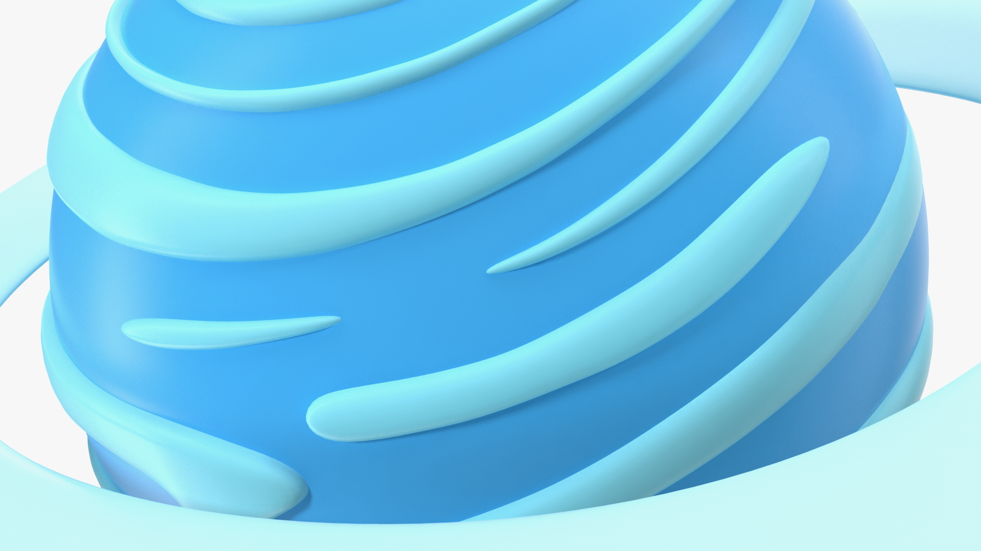 3D Cartoon Planet Uranus