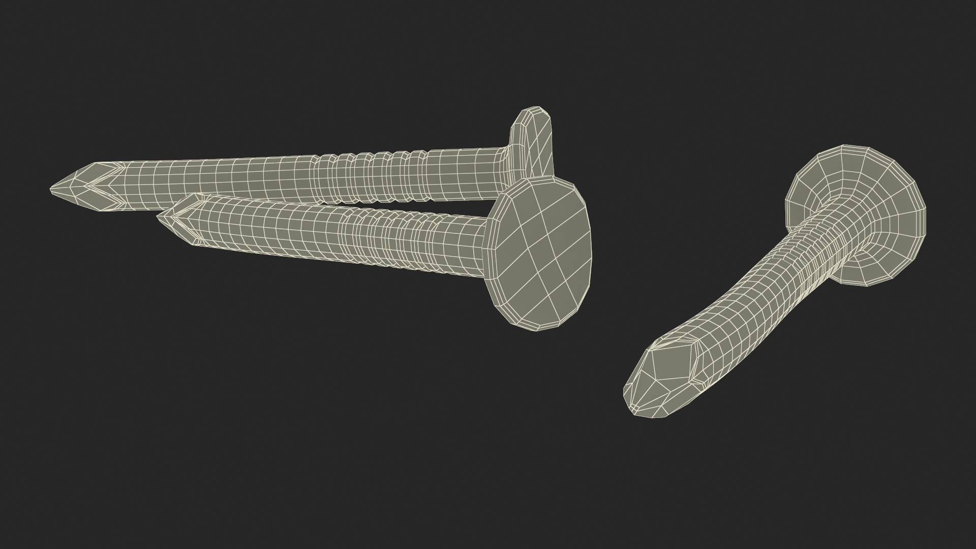Connector Nails Old 3D model