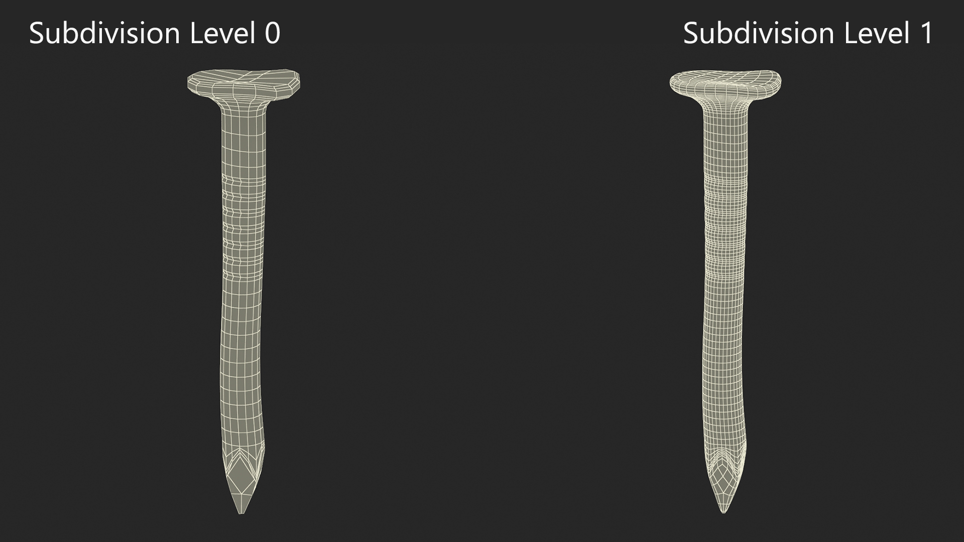 Connector Nails Old 3D model