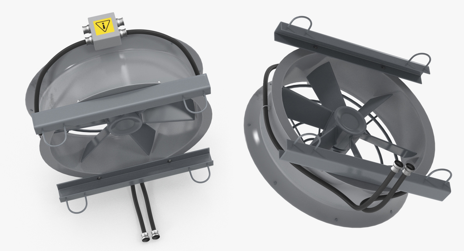 3D Industrial Fan Cooler