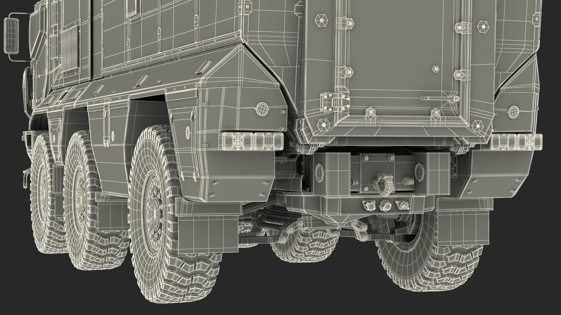 3D model KAMAZ 63968 Typhoon MRAP Simple Interior