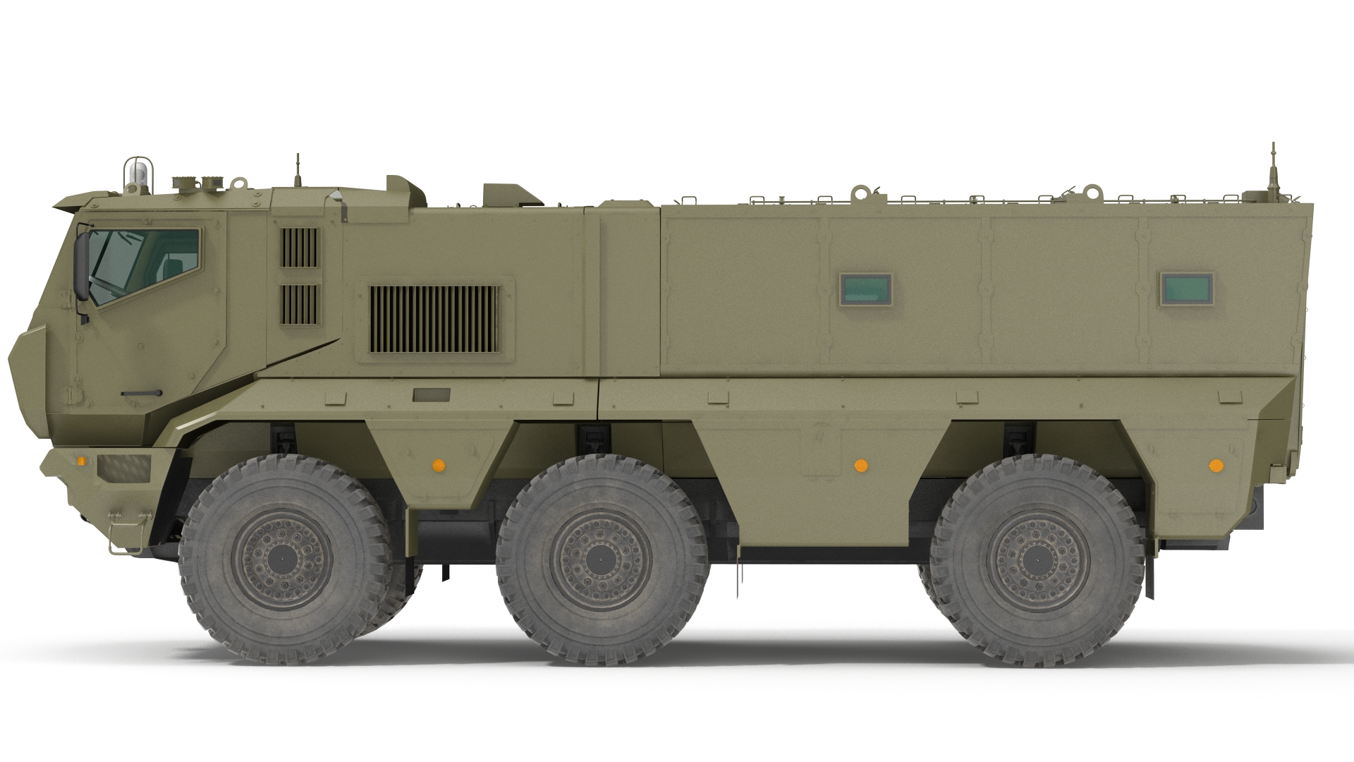 3D model KAMAZ 63968 Typhoon MRAP Simple Interior