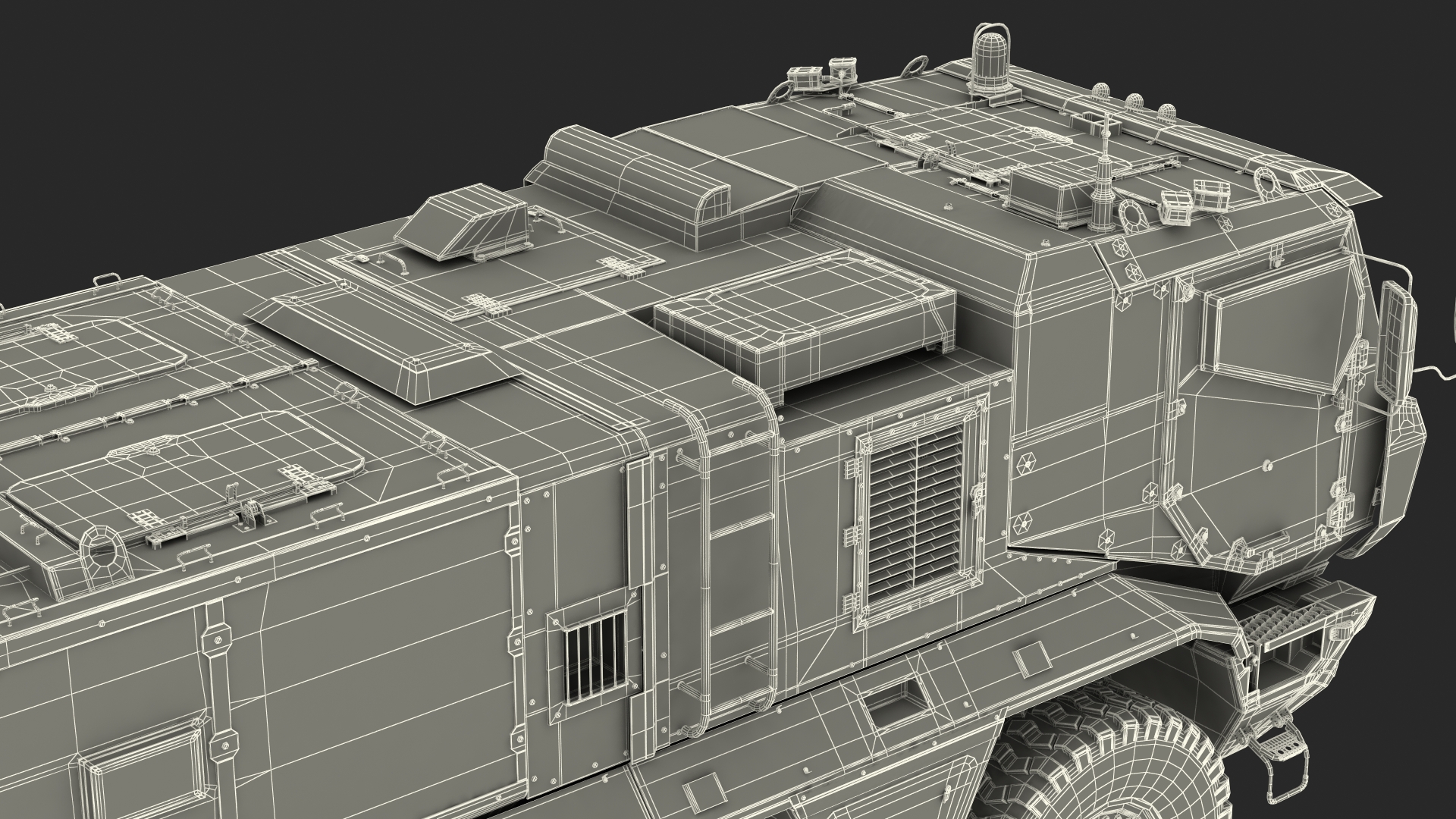3D model KAMAZ 63968 Typhoon MRAP Simple Interior