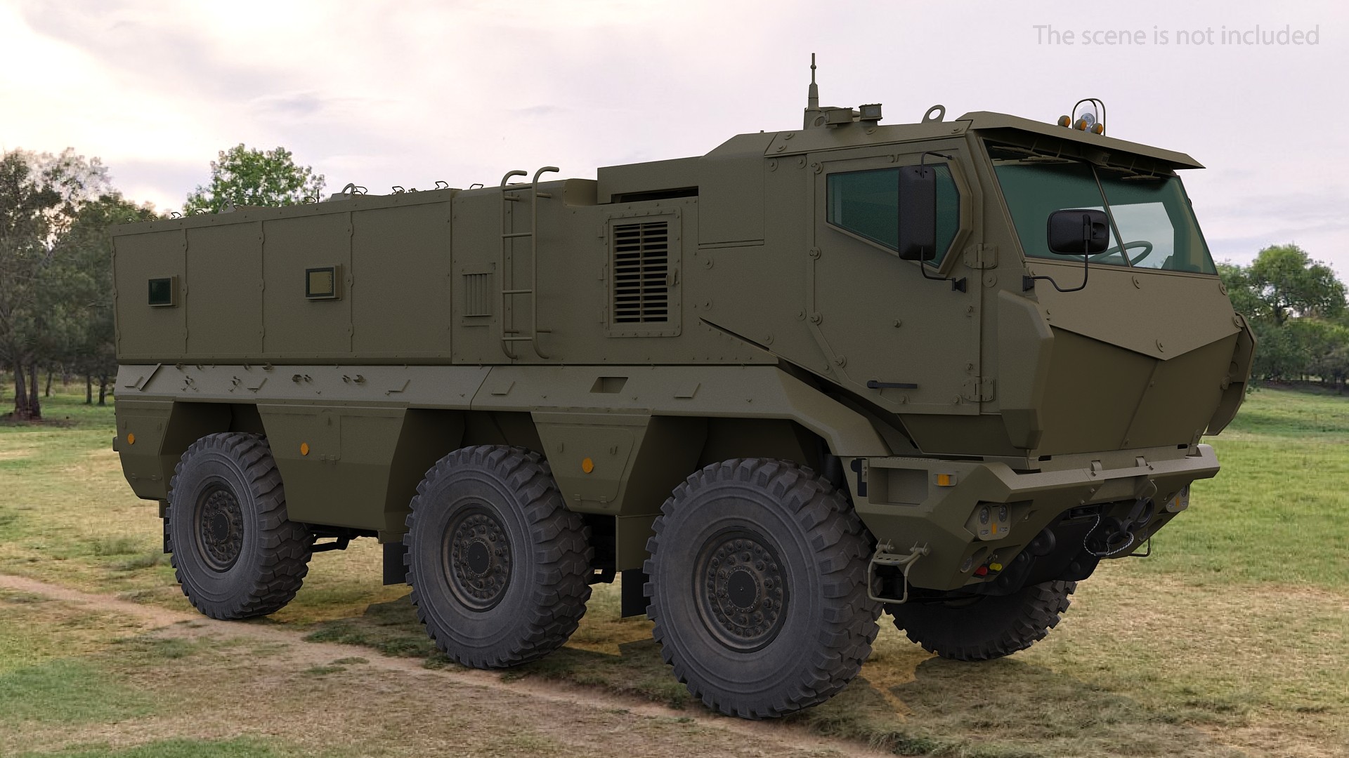 3D model KAMAZ 63968 Typhoon MRAP Simple Interior