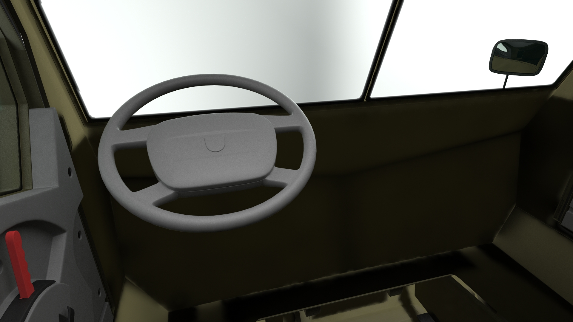 3D model KAMAZ 63968 Typhoon MRAP Simple Interior
