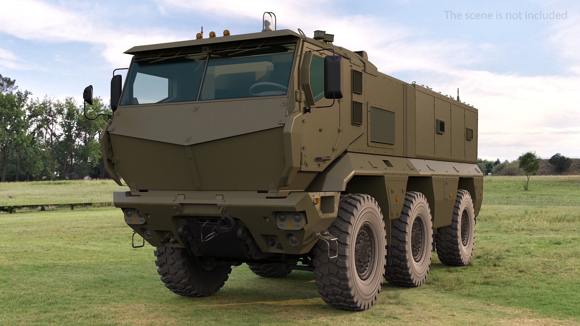 3D model KAMAZ 63968 Typhoon MRAP Simple Interior