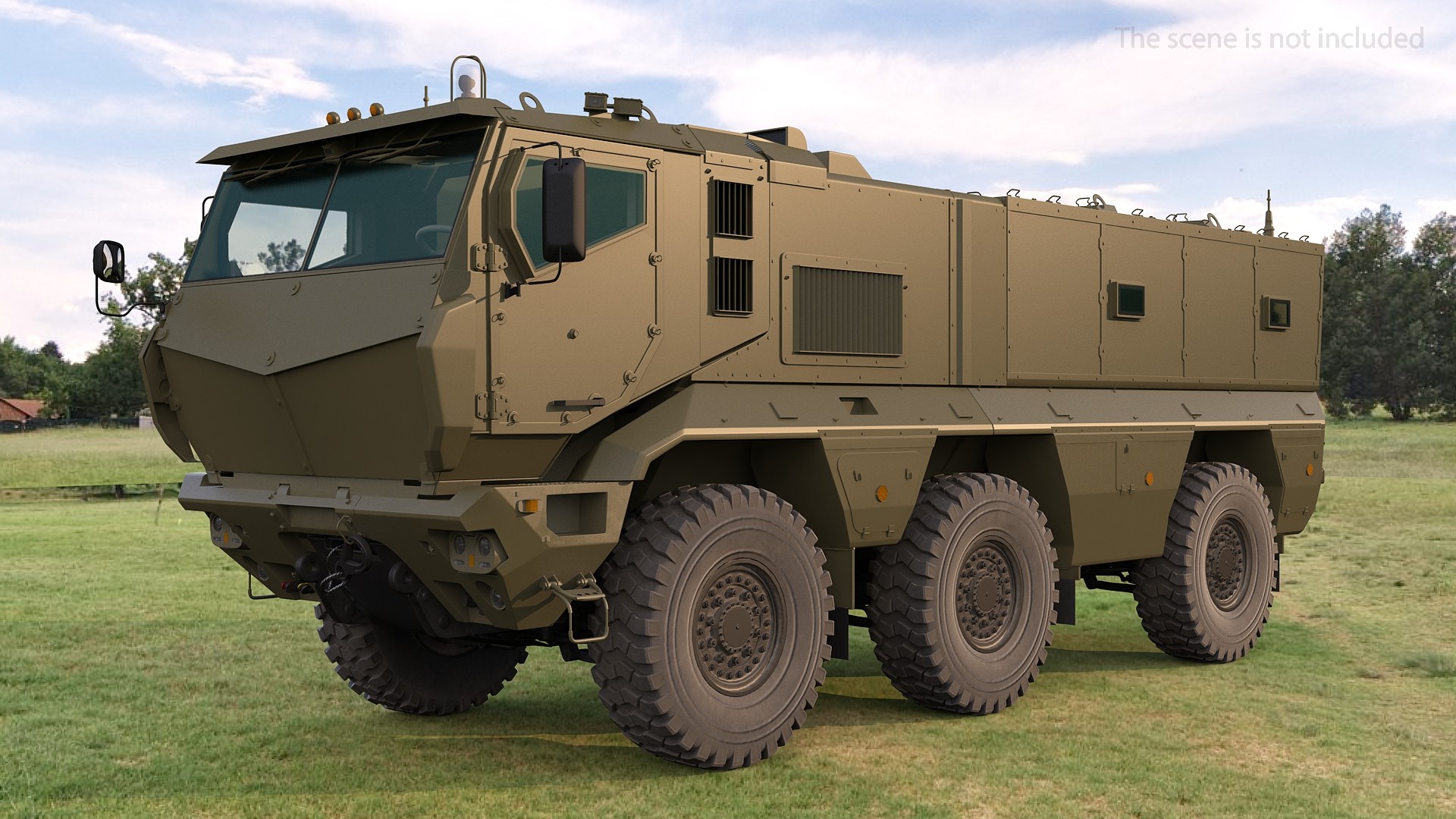 3D model KAMAZ 63968 Typhoon MRAP Simple Interior