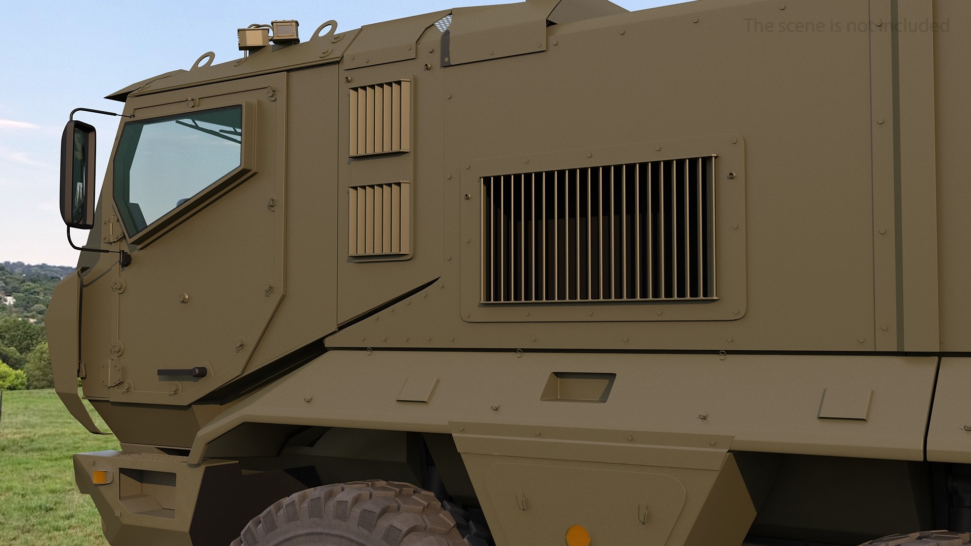 3D model KAMAZ 63968 Typhoon MRAP Simple Interior