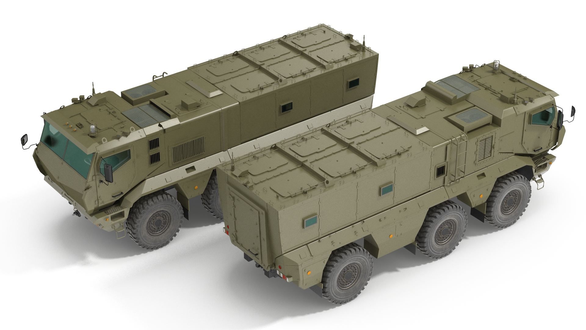 3D model KAMAZ 63968 Typhoon MRAP Simple Interior