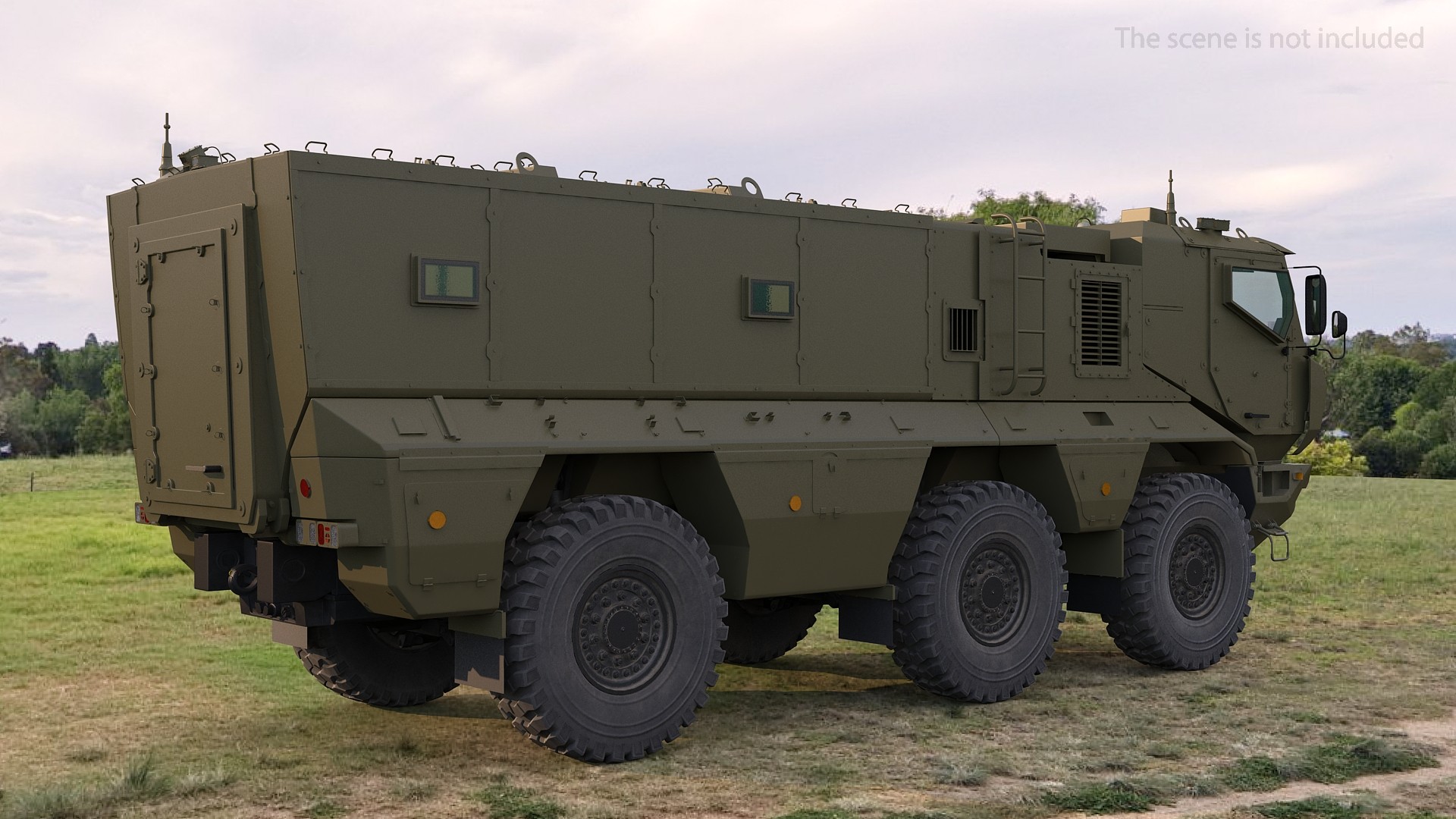 3D model KAMAZ 63968 Typhoon MRAP Simple Interior