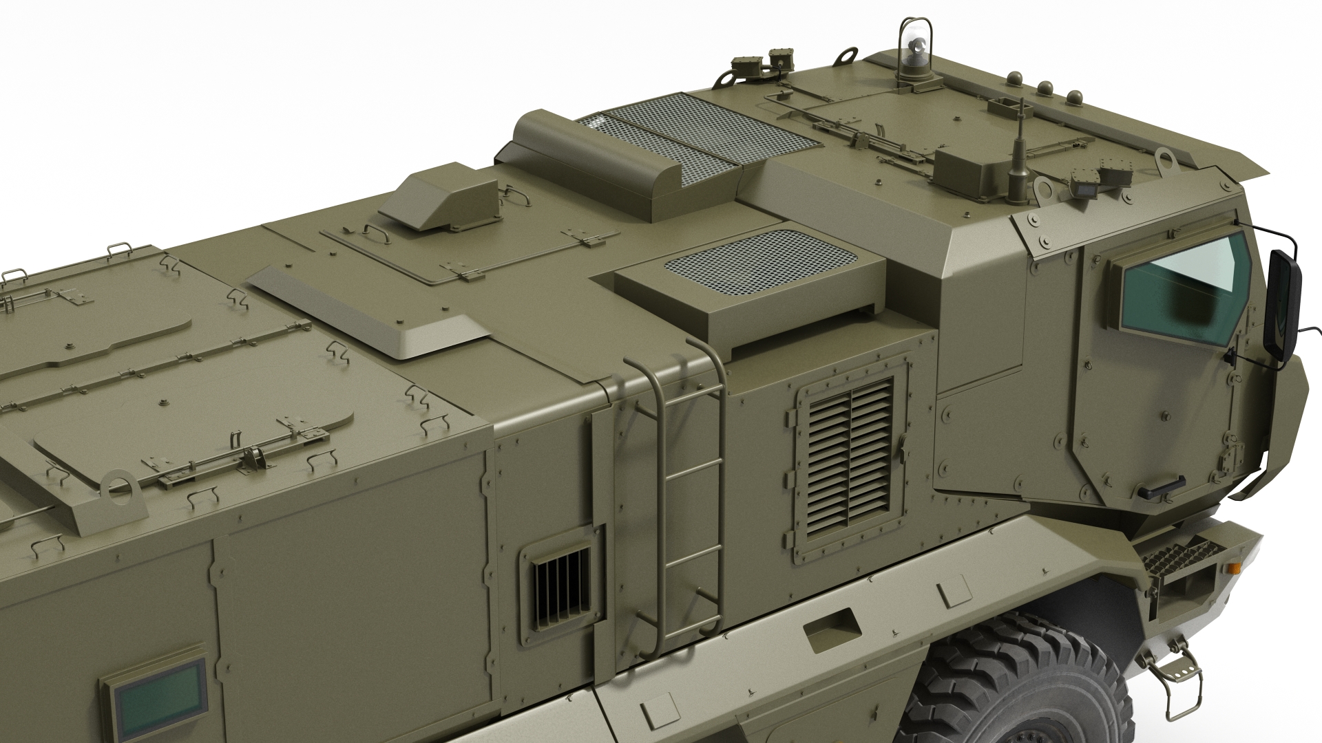 3D model KAMAZ 63968 Typhoon MRAP Simple Interior